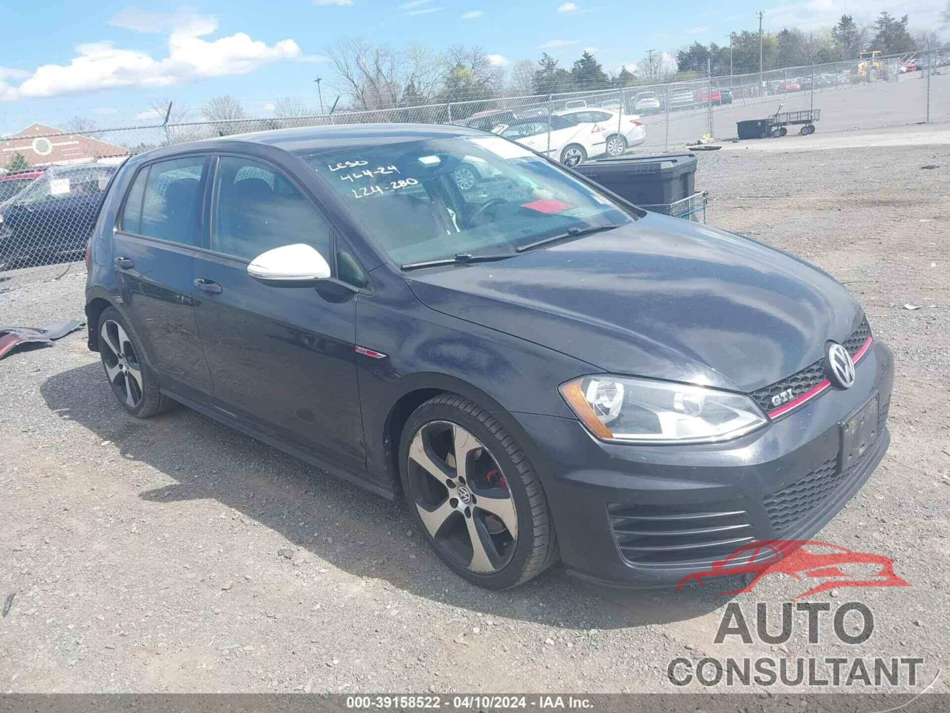 VOLKSWAGEN GOLF GTI 2017 - 3VW4T7AU8HM065400
