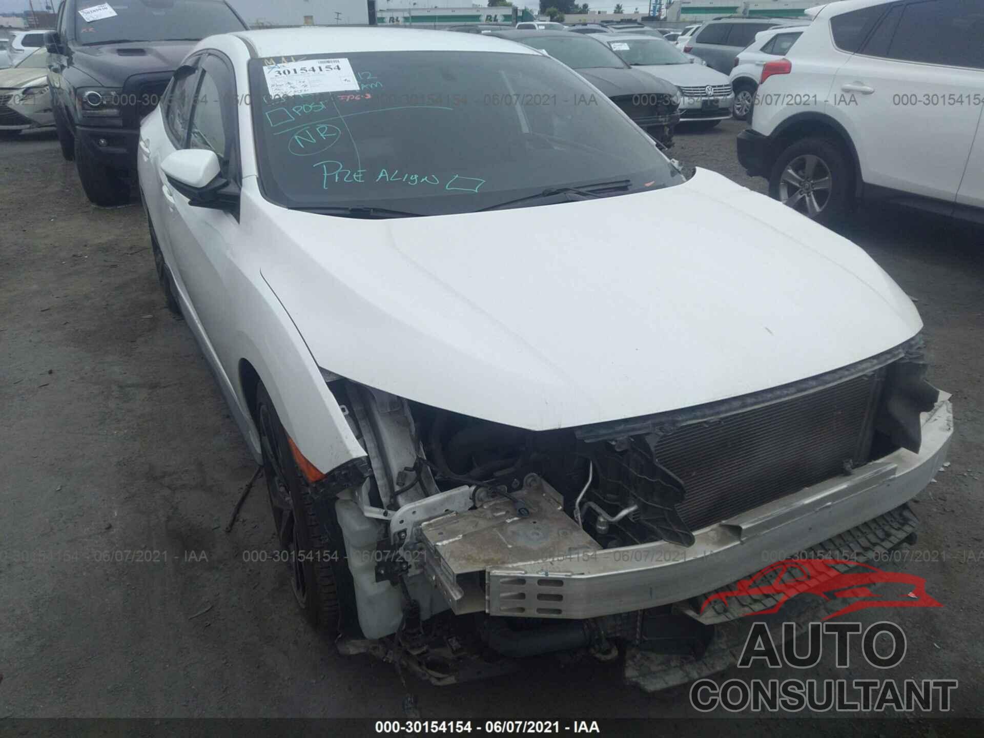 HONDA CIVIC HATCHBACK 2018 - SHHFK7H41JU430271