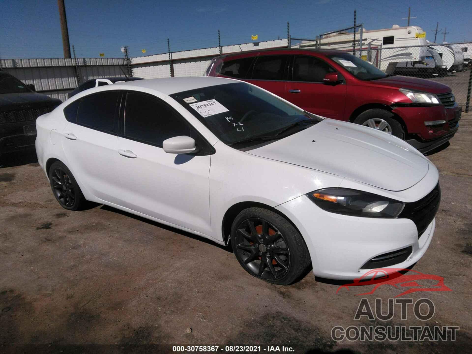 DODGE DART 2016 - 1C3CDFAAXGD606778