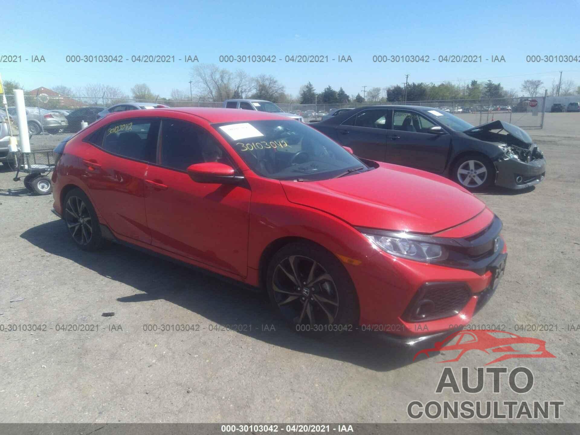 HONDA CIVIC HATCHBACK 2017 - SHHFK7H43HU213007