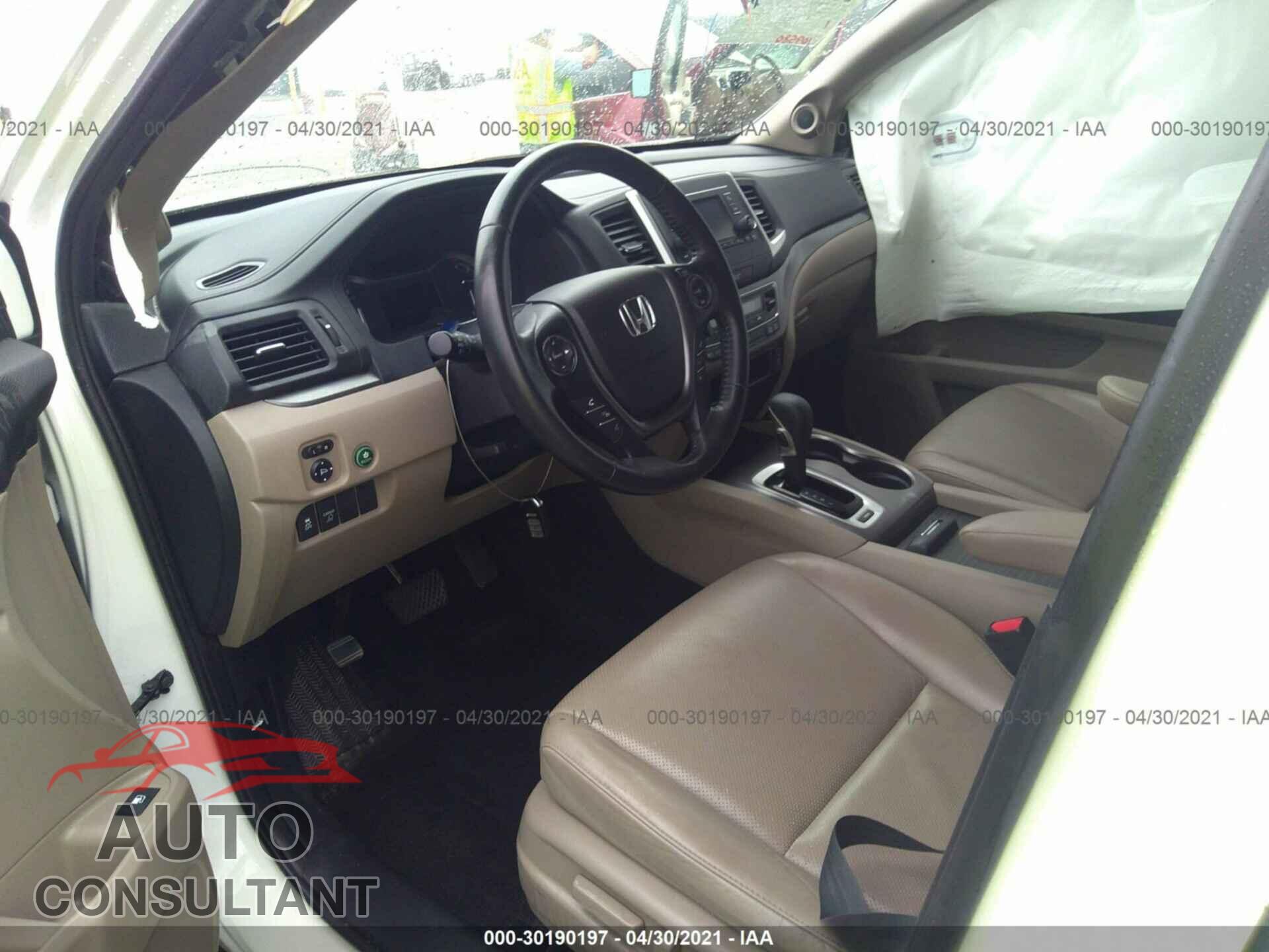 HONDA RIDGELINE 2017 - 5FPYK2F59HB008081