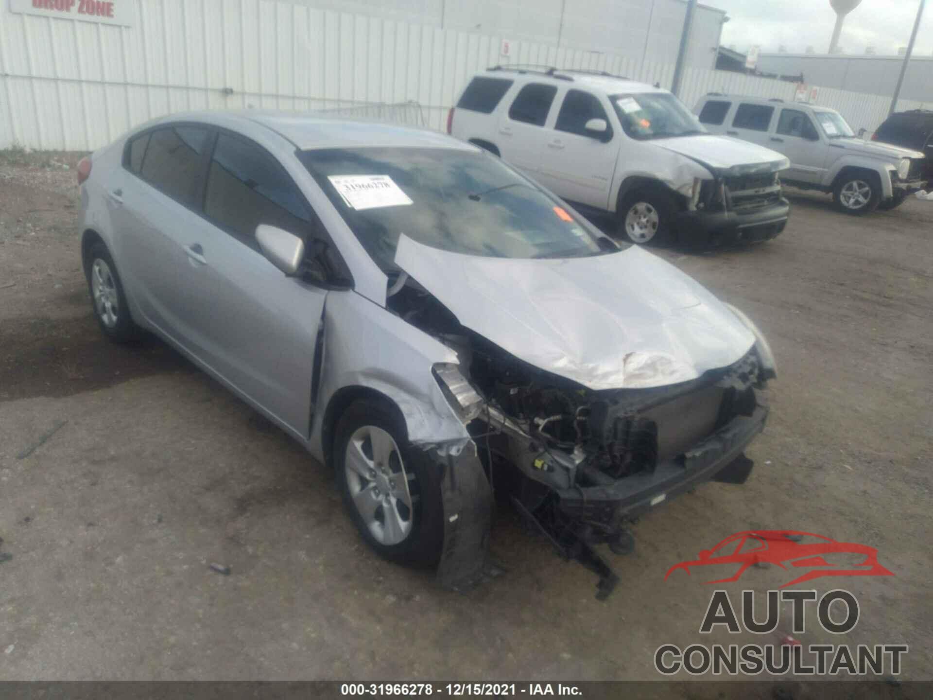 KIA FORTE 2016 - KNAFK4A64G5607303
