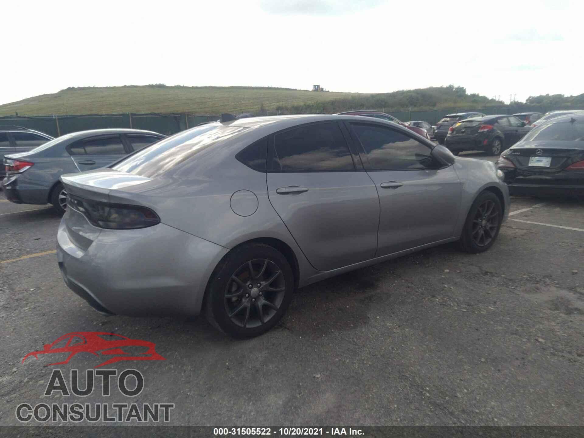 DODGE DART 2016 - 1C3CDFBBXGD643868