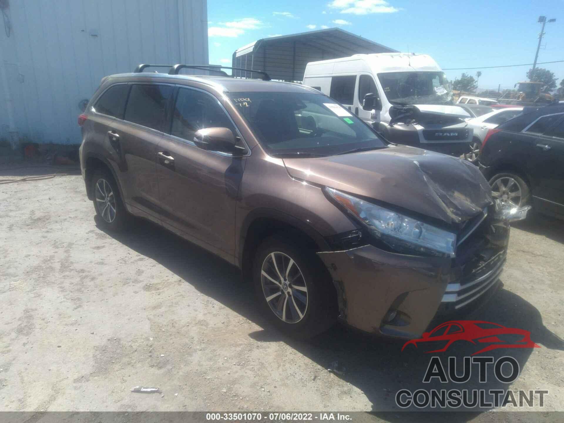 TOYOTA HIGHLANDER 2017 - 5TDJZRFH3HS462167