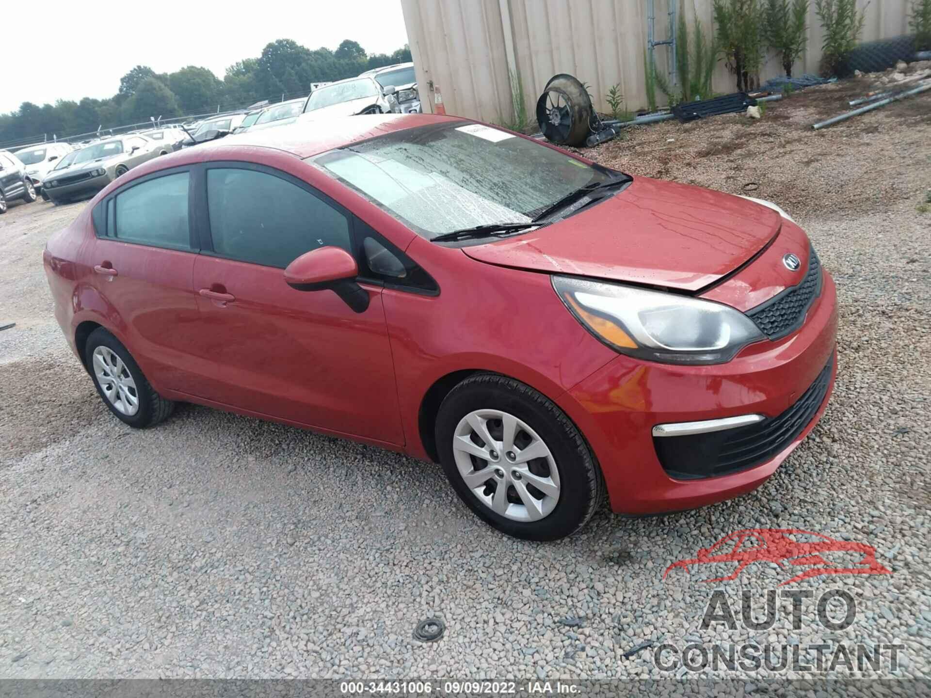 KIA RIO 2017 - KNADM4A38H6029922