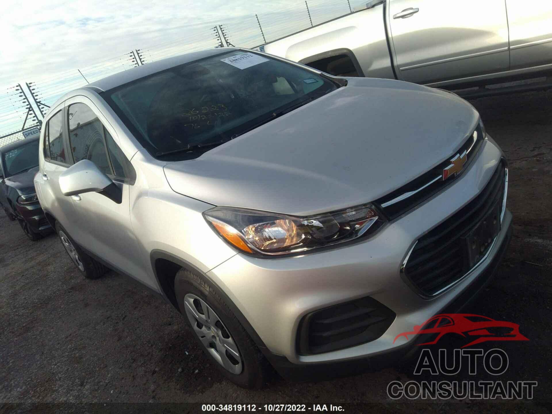 CHEVROLET TRAX 2018 - 3GNCJKSB2JL222622