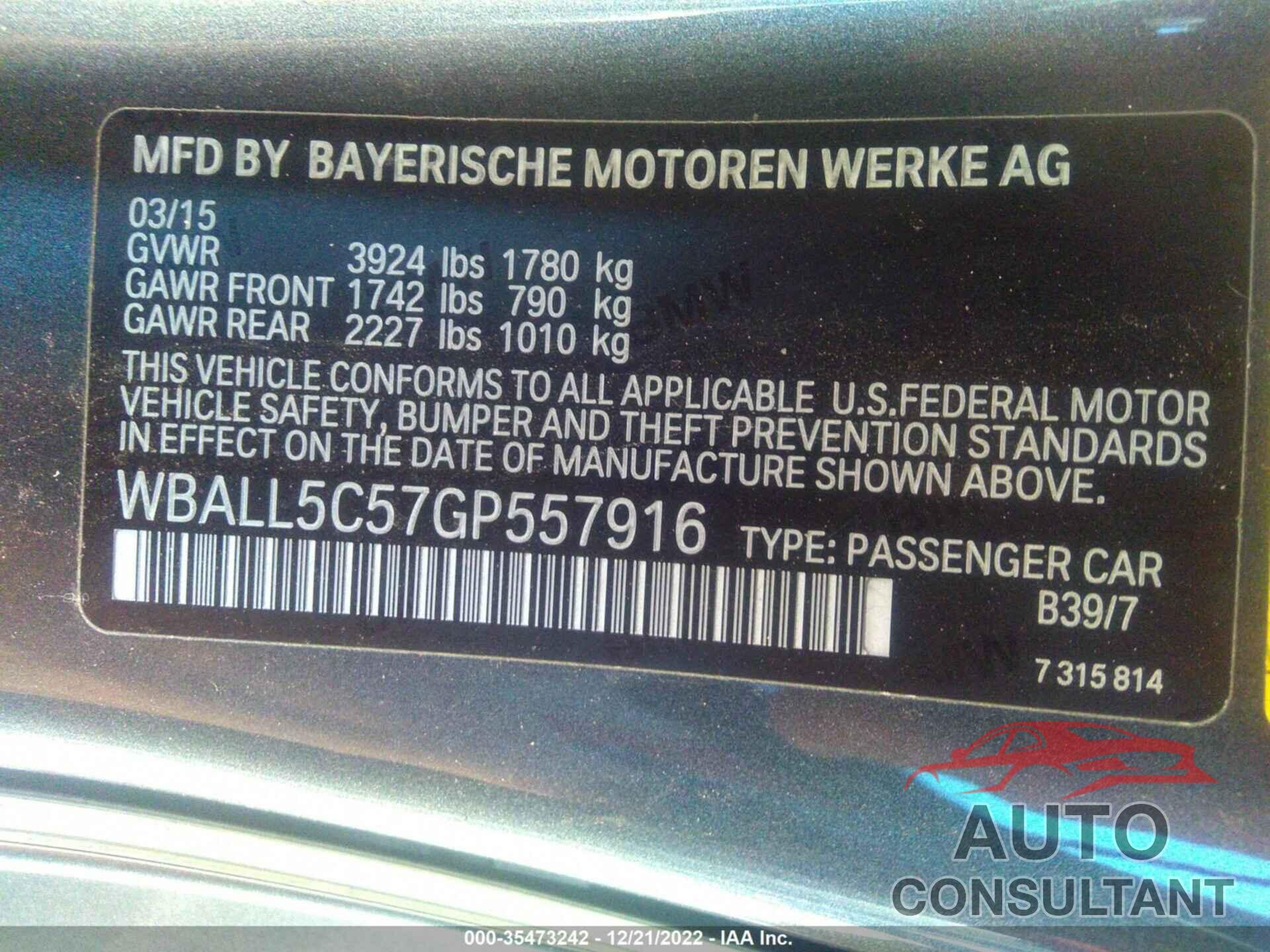 BMW Z4 2016 - WBALL5C57GP557916