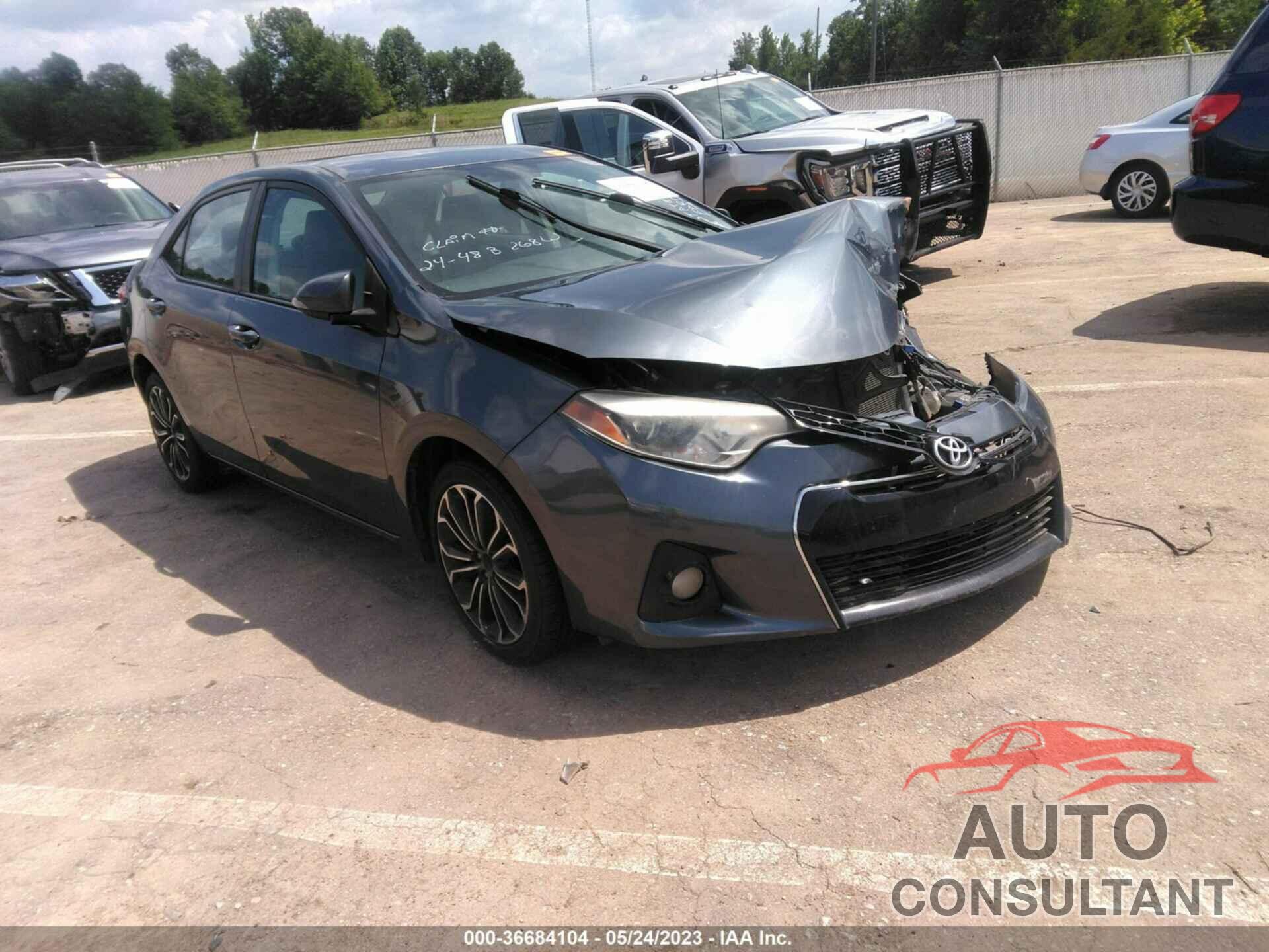TOYOTA COROLLA 2015 - 5YFBURHE3FP192384