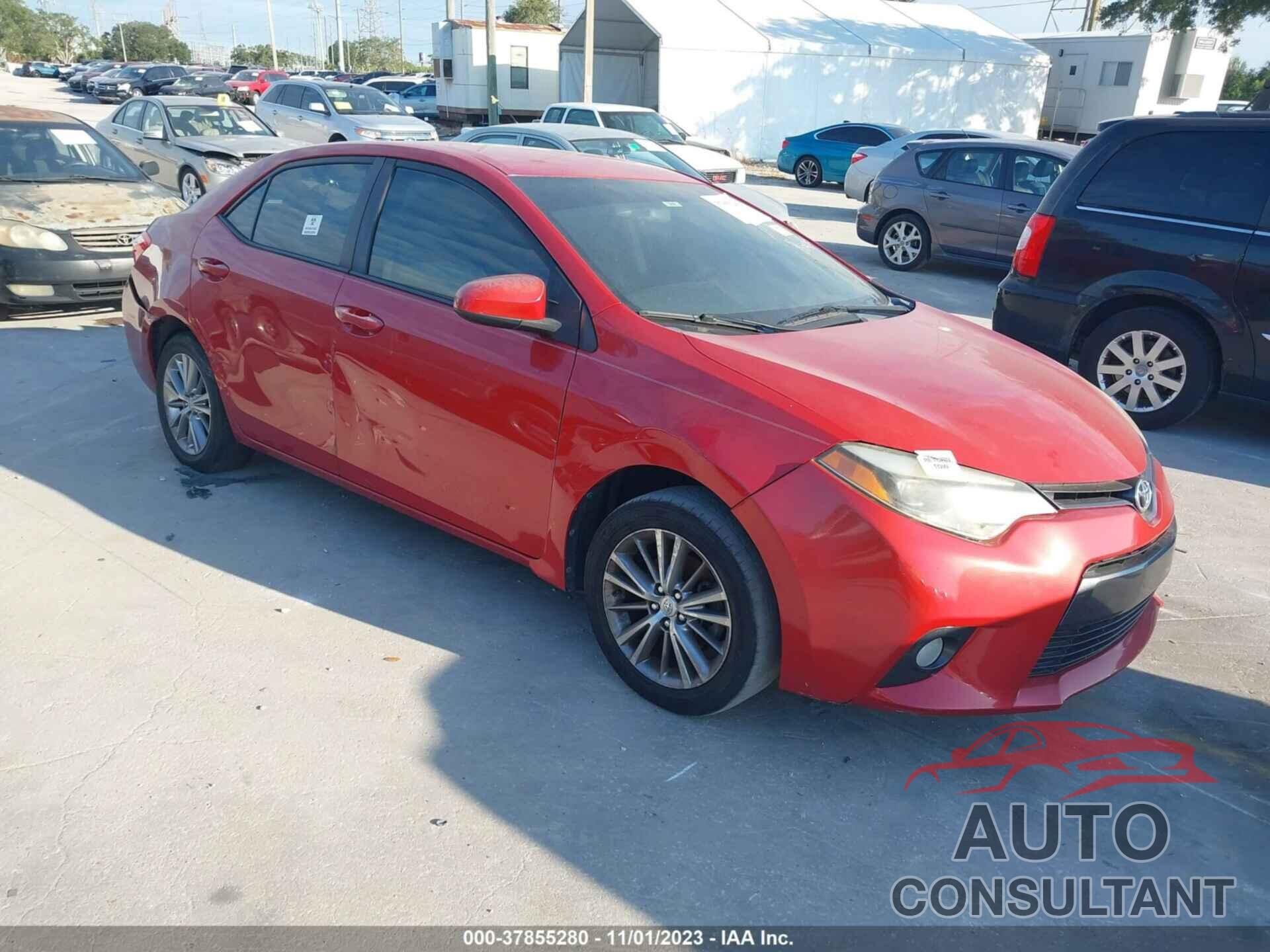 TOYOTA COROLLA 2015 - 2T1BURHE7FC316625