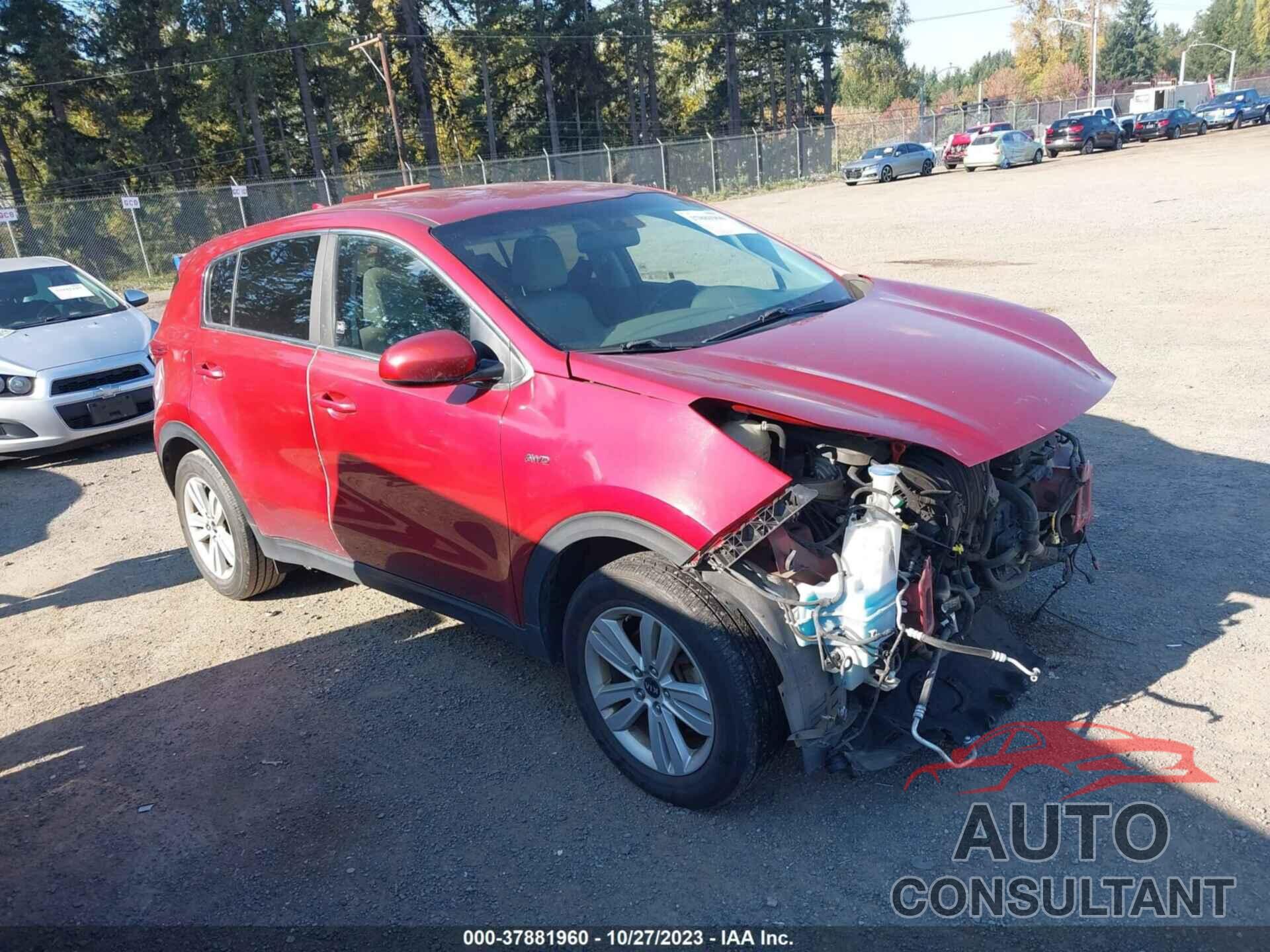 KIA SPORTAGE 2017 - KNDPMCAC6H7112365