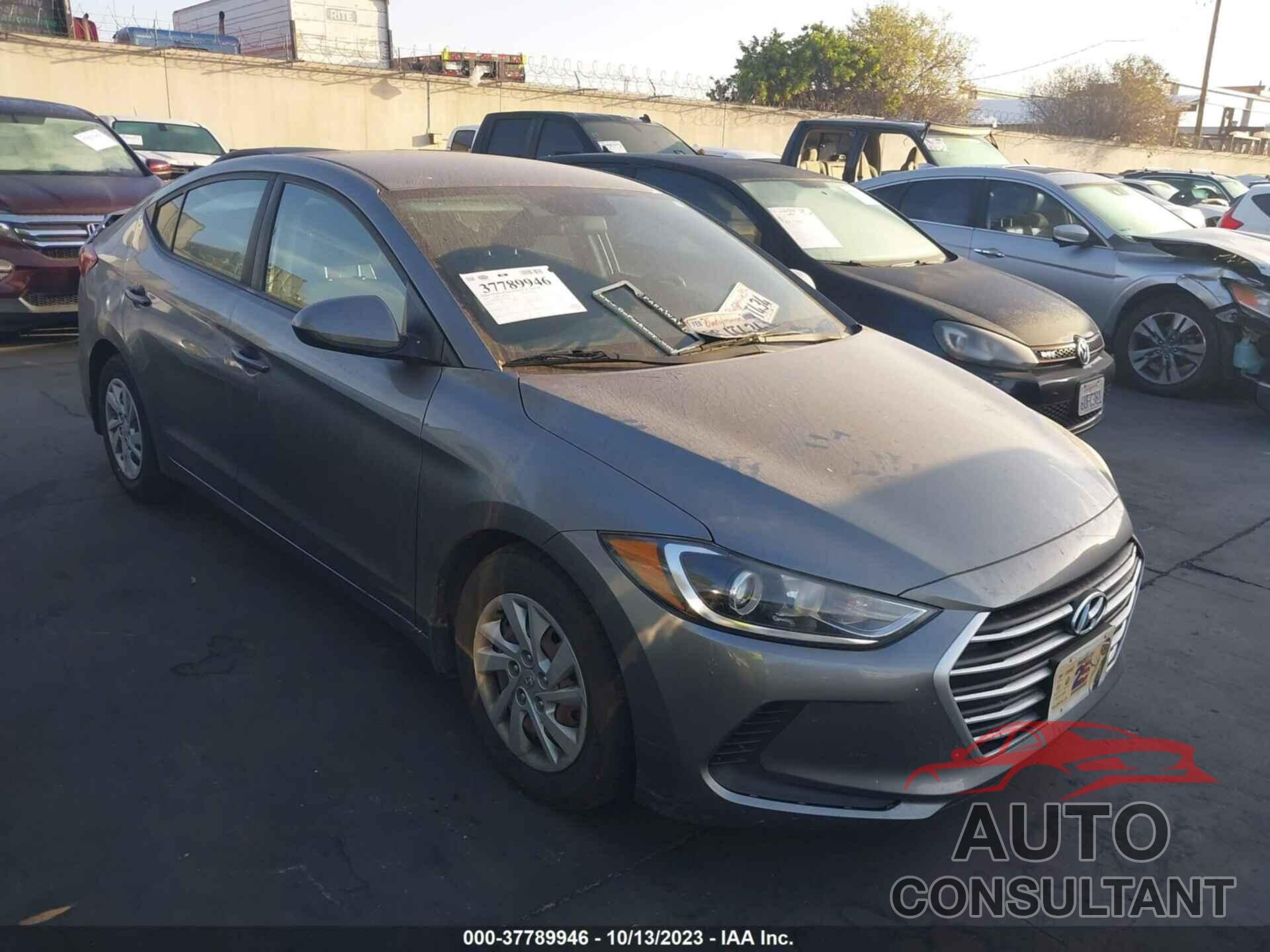 HYUNDAI ELANTRA 2018 - 5NPD74LF9JH259384