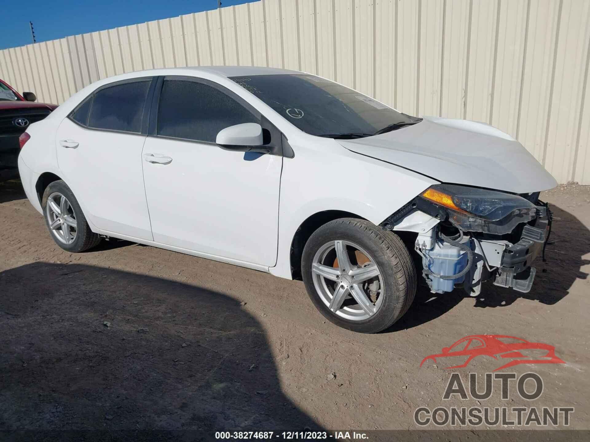 TOYOTA COROLLA 2019 - 5YFBURHE5KP942071
