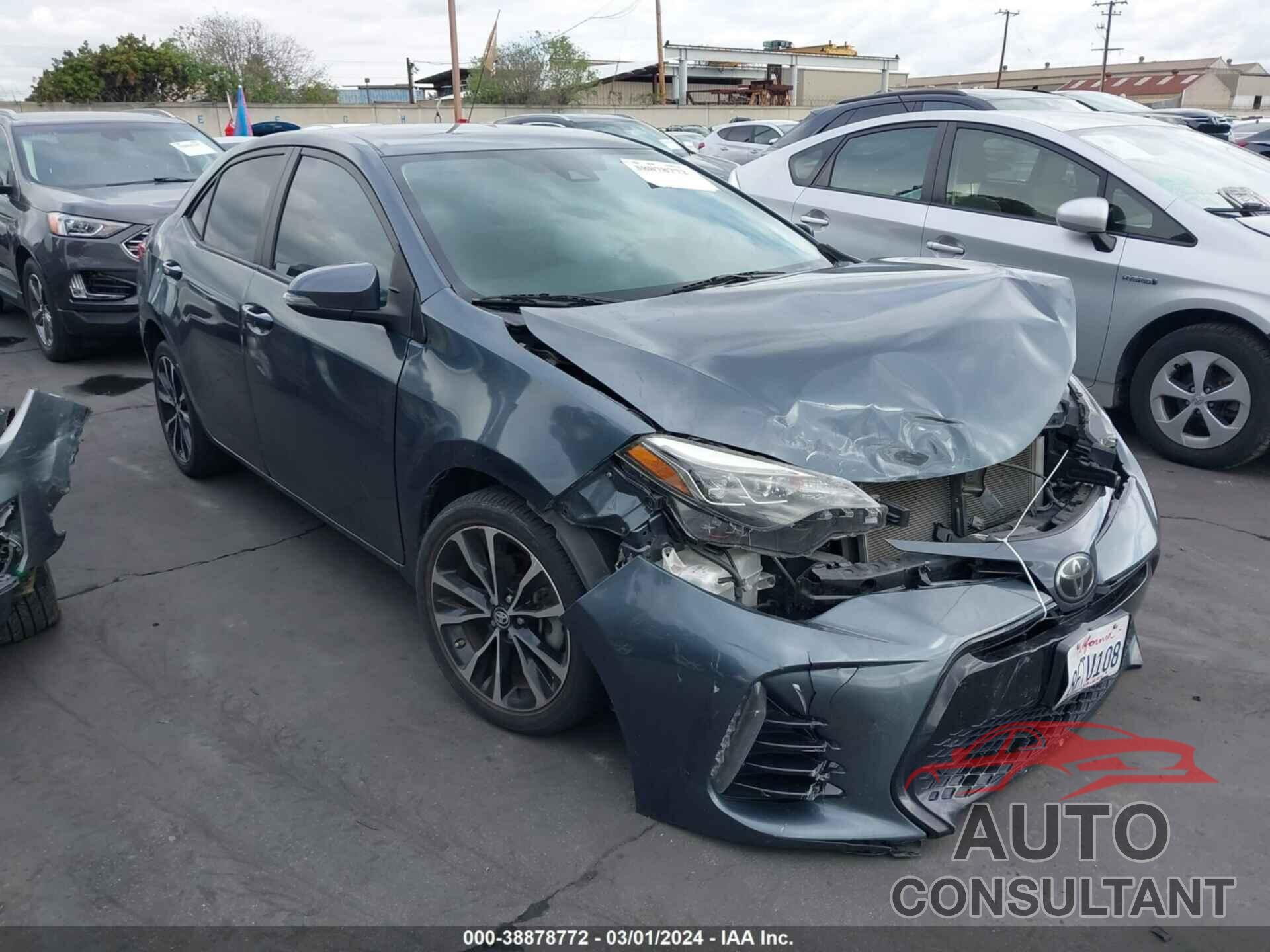 TOYOTA COROLLA 2019 - 2T1BURHE0KC143007