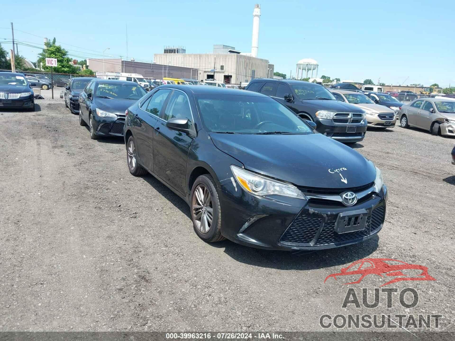 TOYOTA CAMRY 2016 - 4T1BF1FK0GU153580