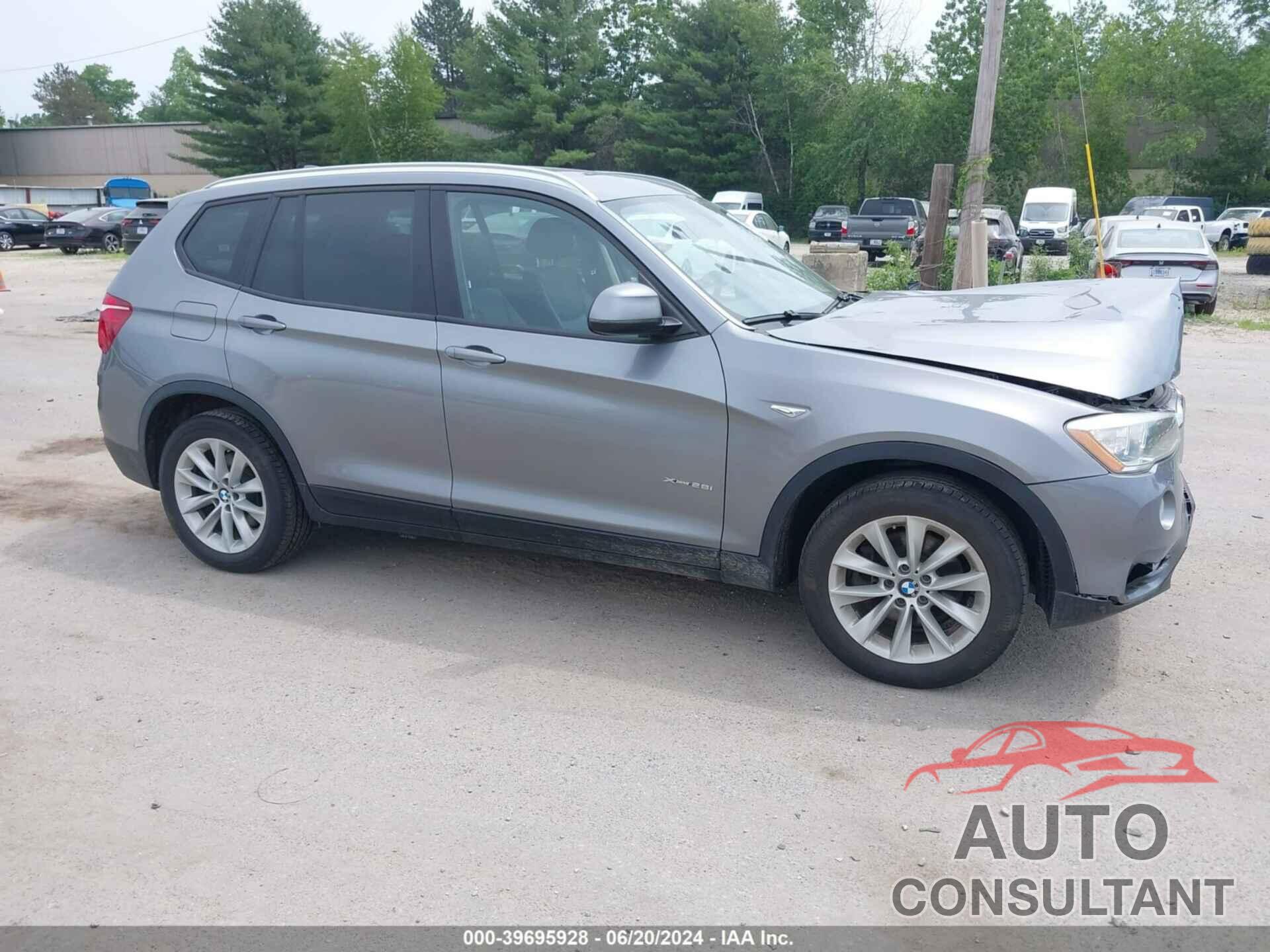 BMW X3 2016 - 5UXWX9C55G0D85598