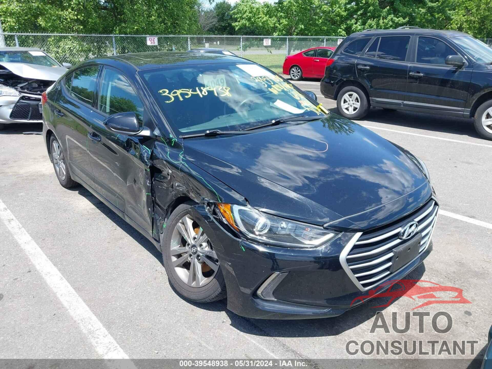 HYUNDAI ELANTRA 2017 - 5NPD84LFXHH124079