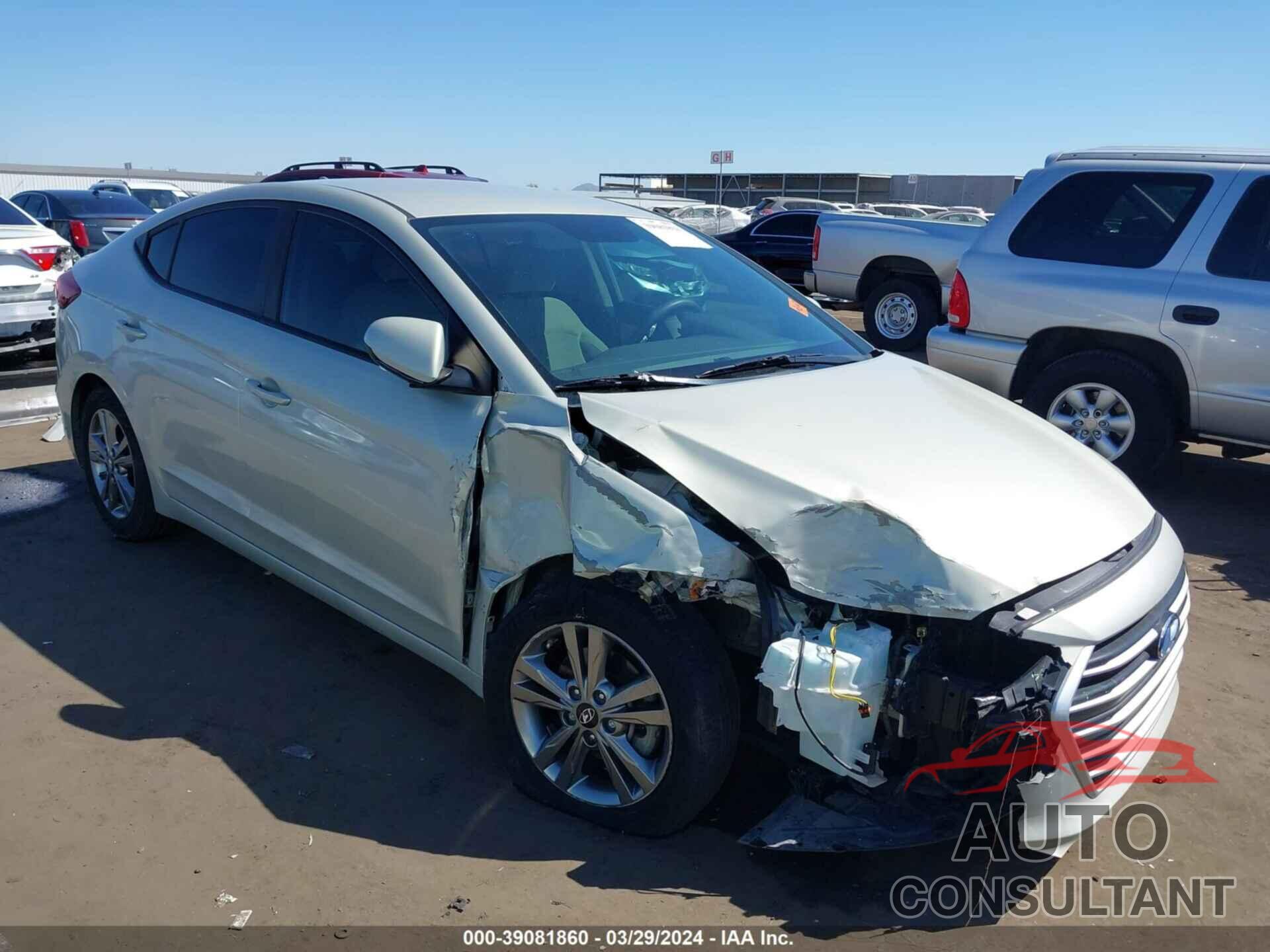 HYUNDAI ELANTRA 2017 - KMHD84LFXHU072289