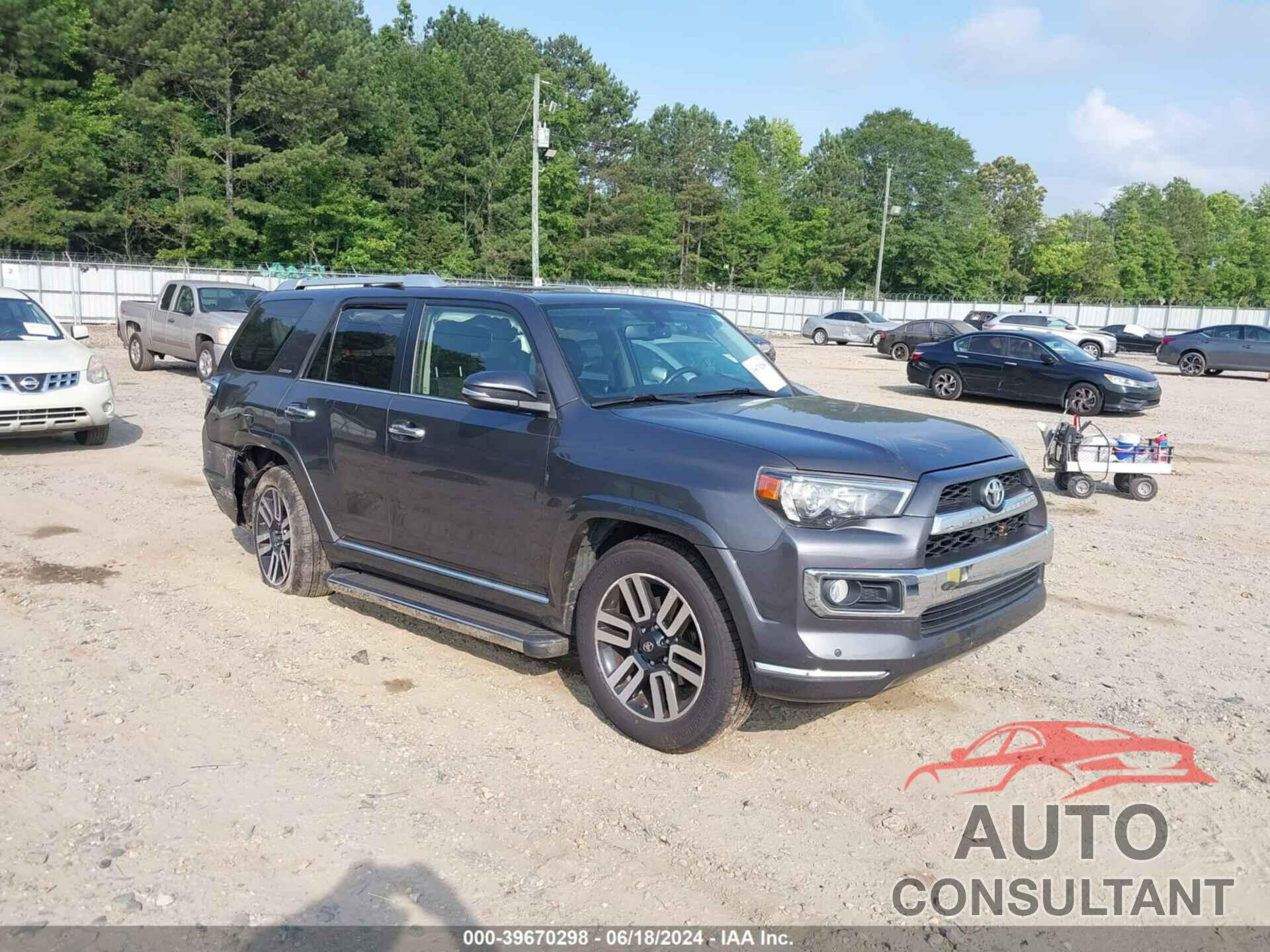 TOYOTA 4RUNNER 2016 - JTEZU5JRXG5133458