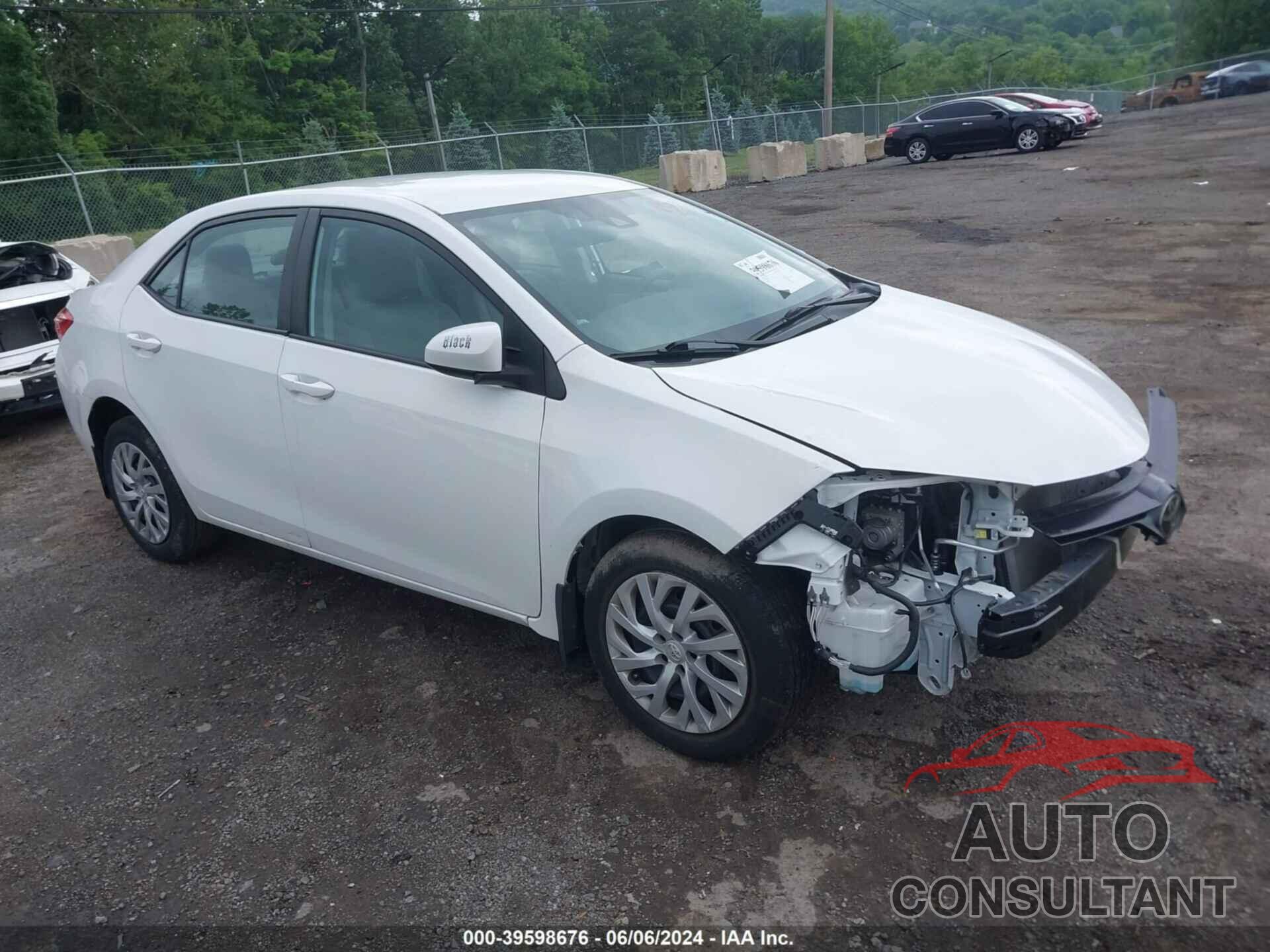 TOYOTA COROLLA 2019 - 2T1BURHE8KC198708