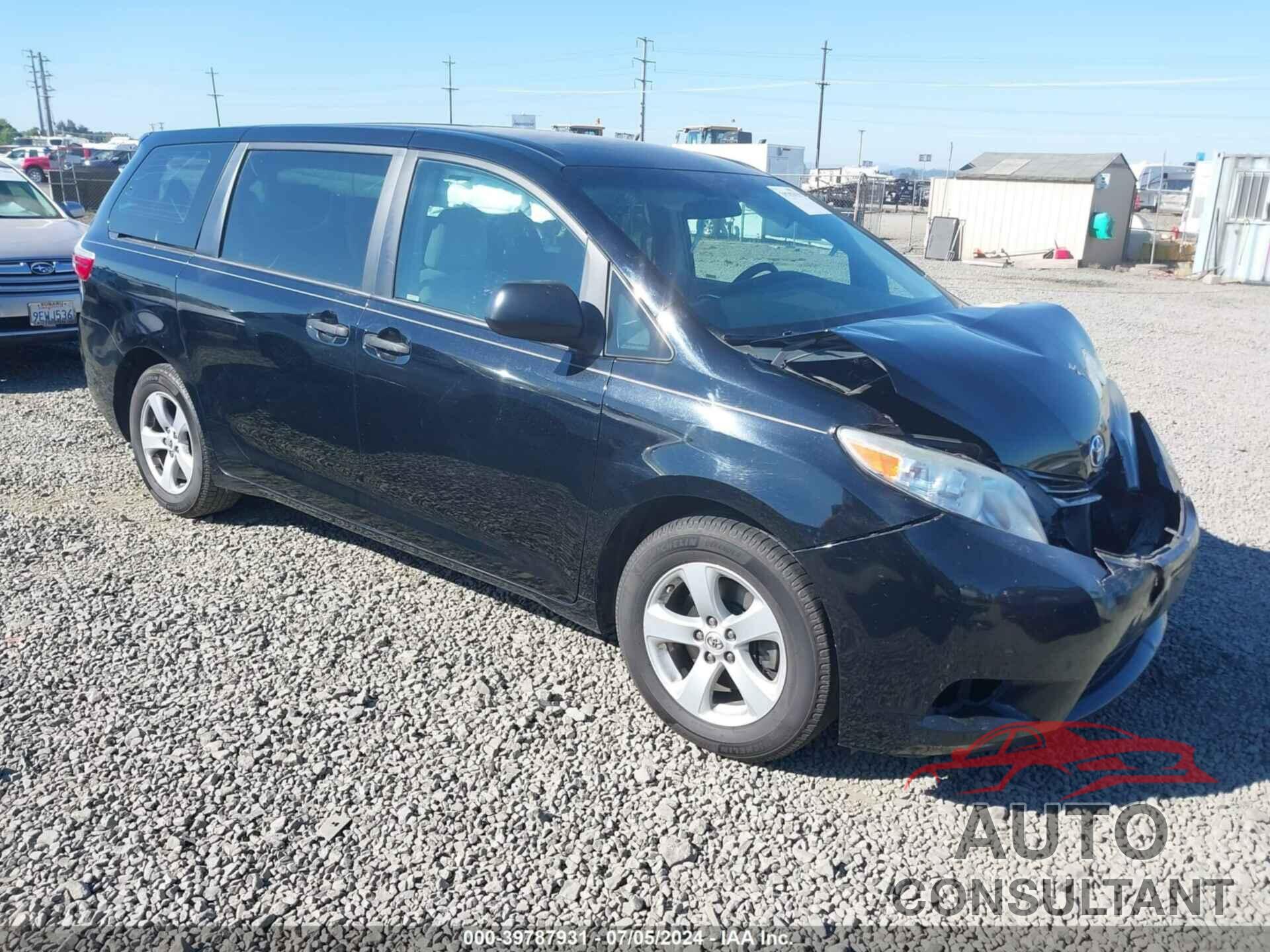 TOYOTA SIENNA 2015 - 5TDZK3DC6FS554978