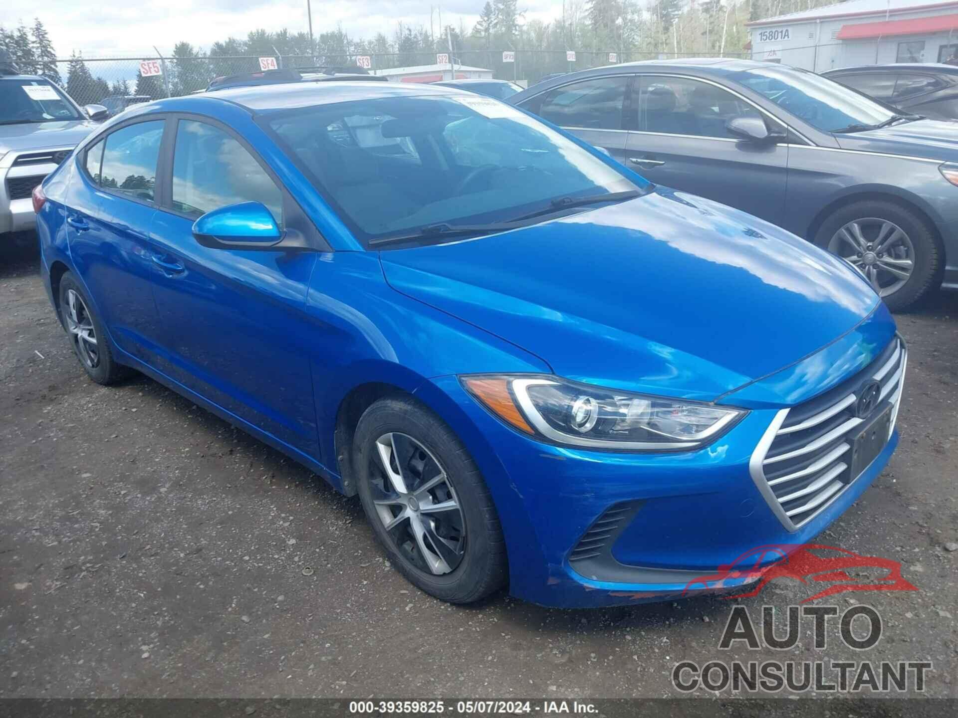 HYUNDAI ELANTRA 2017 - KMHD74LF9HU122893