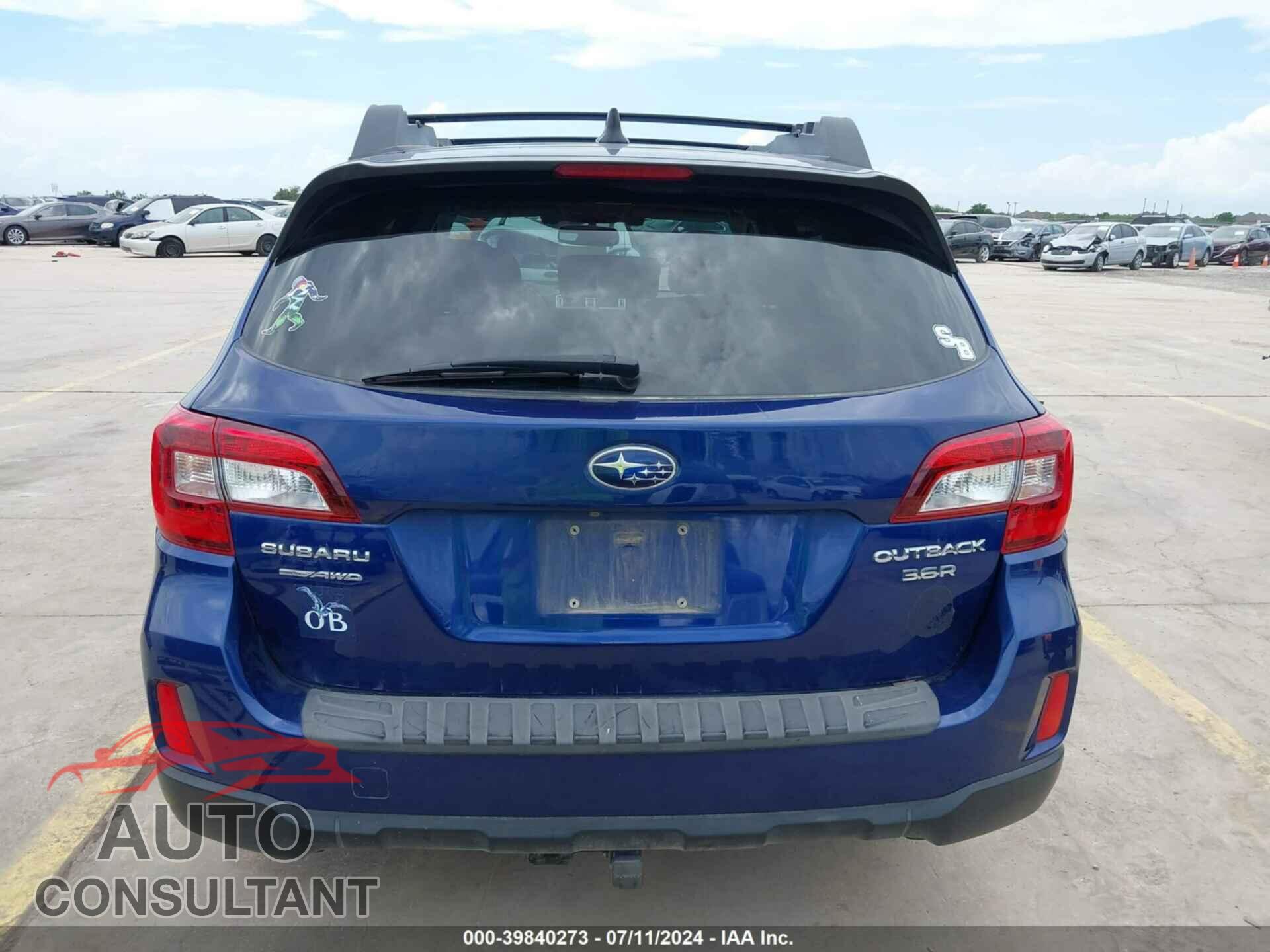 SUBARU OUTBACK 2016 - 4S4BSENCXG3244617
