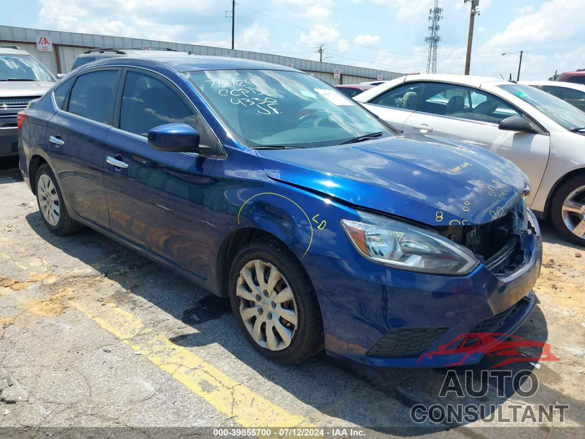 NISSAN SENTRA 2019 - 3N1AB7APXKY294330