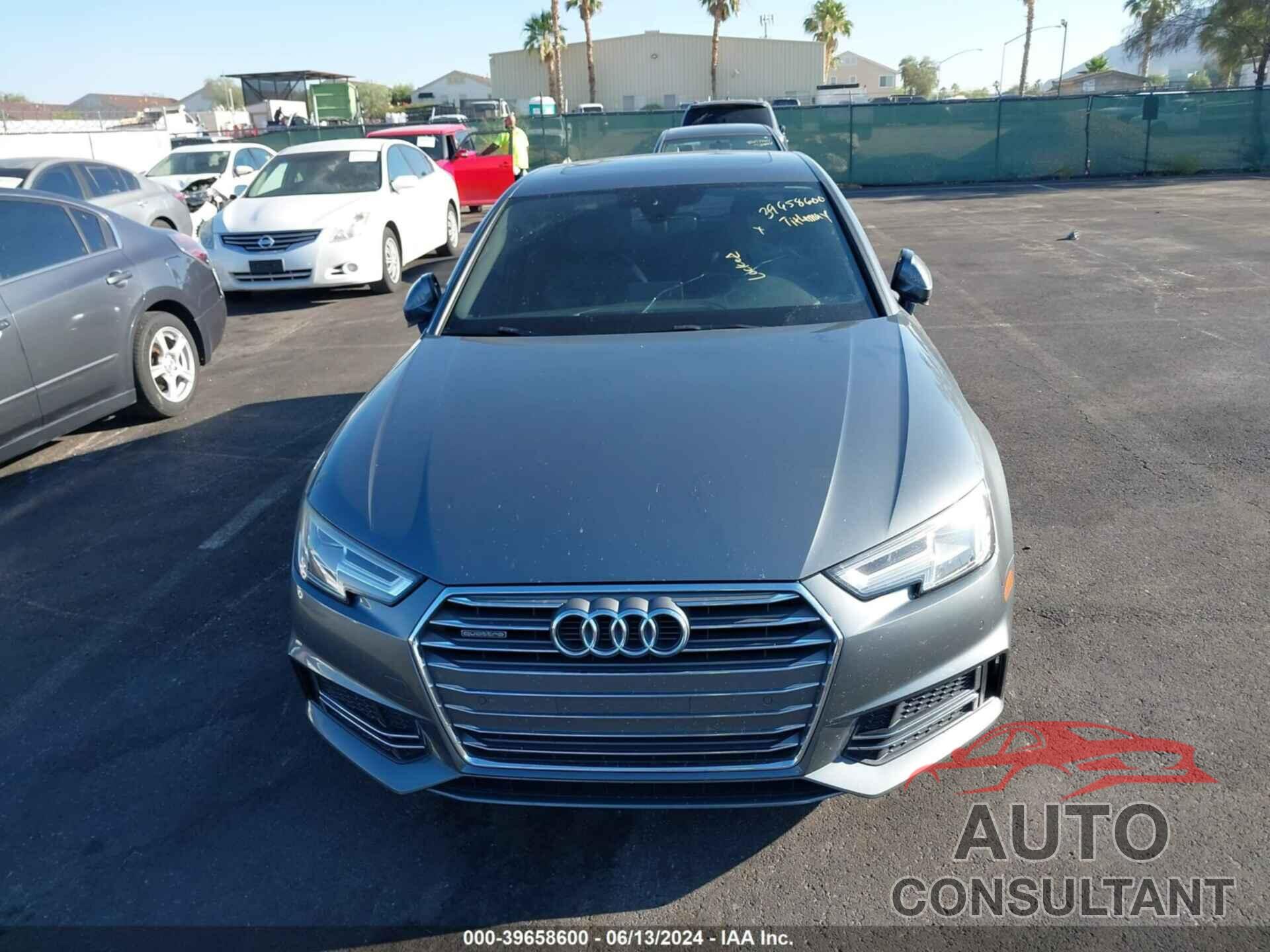 AUDI A4 2017 - WAUENAF4XHN017231