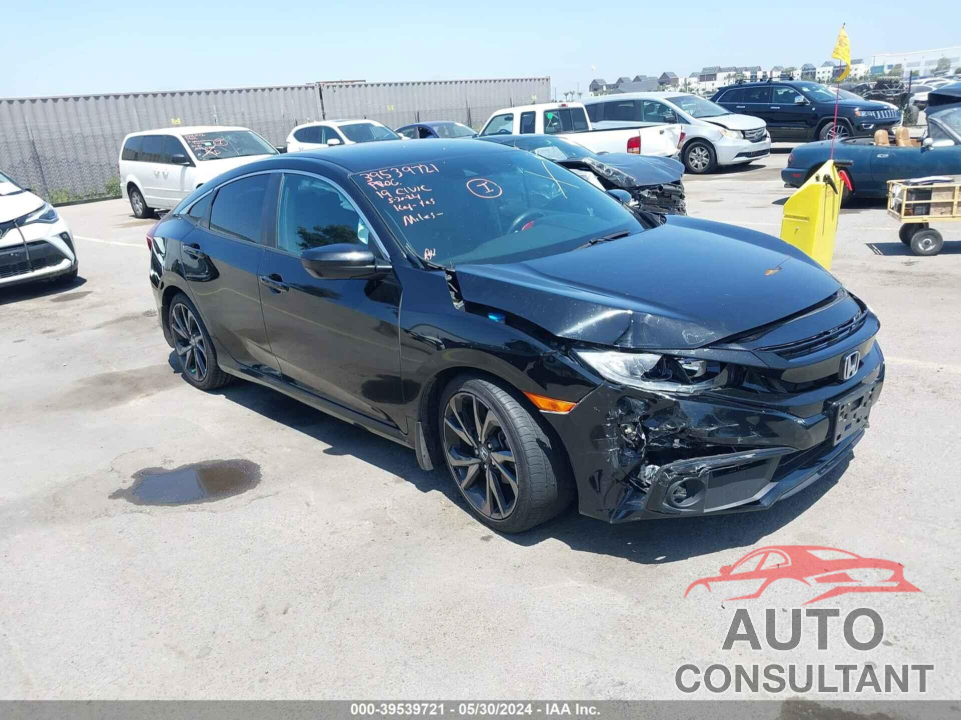 HONDA CIVIC 2019 - 2HGFC2F81KH569868