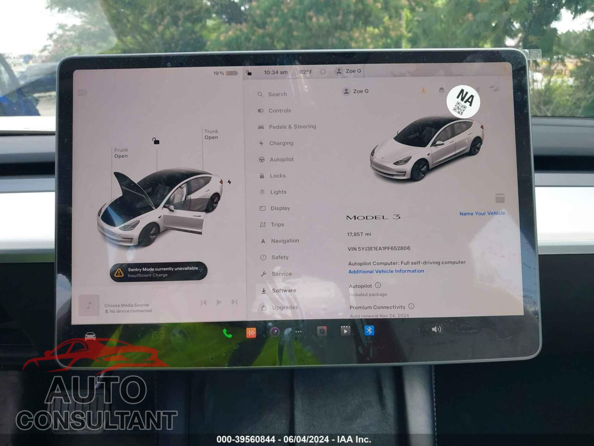 TESLA MODEL 3 2023 - 5YJ3E1EA1PF652806
