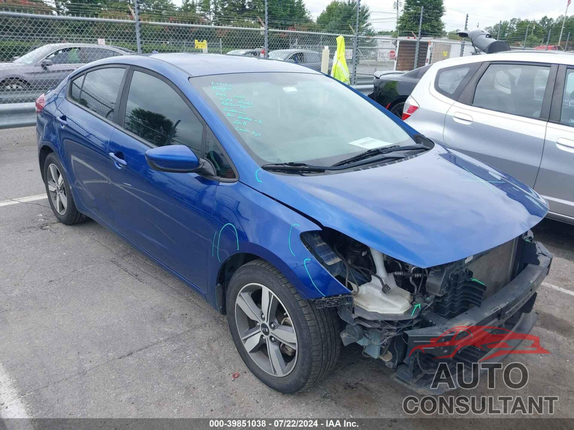 KIA FORTE 2018 - 3KPFL4A73JE273530