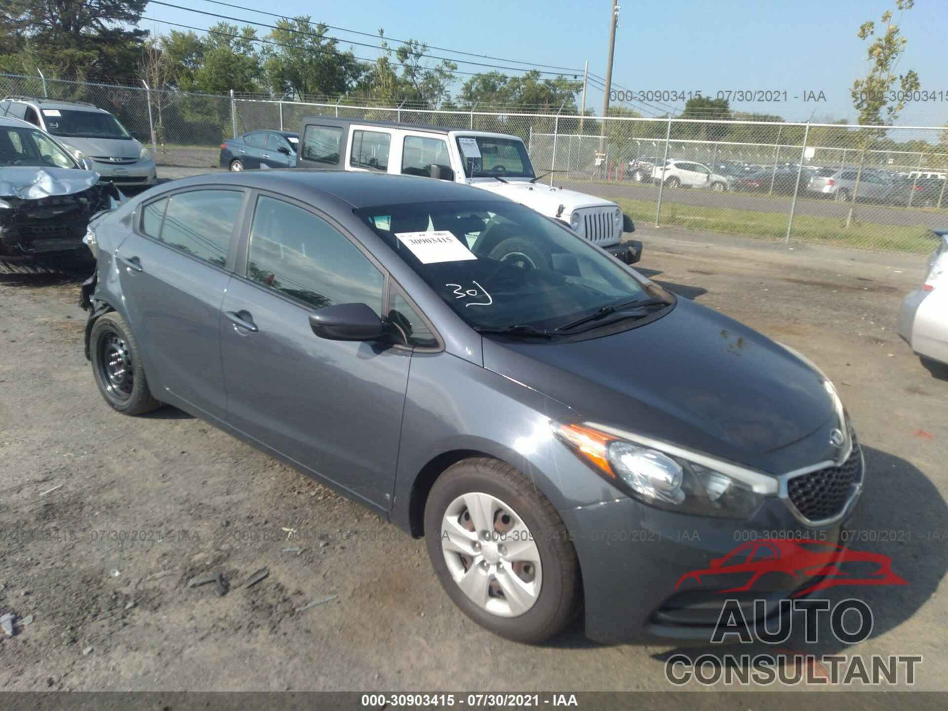 KIA FORTE 2016 - KNAFK4A69G5503910