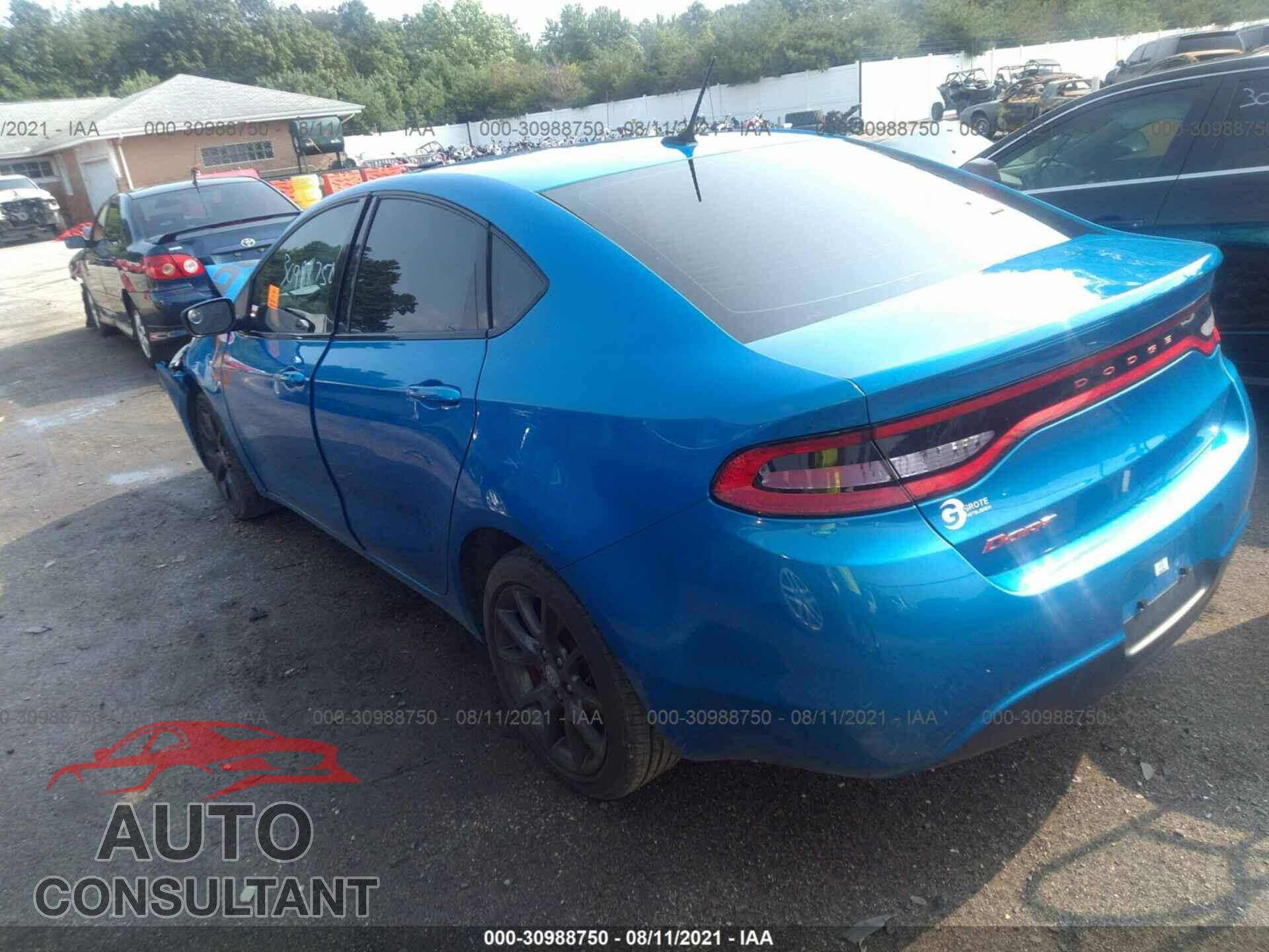 DODGE DART 2016 - 1C3CDFAA8GD577488