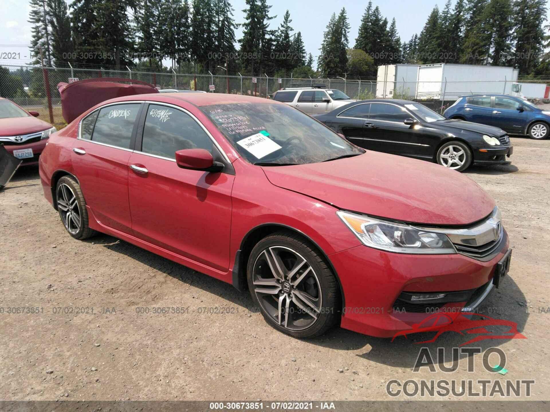 HONDA ACCORD SEDAN 2016 - 1HGCR2F52GA024629