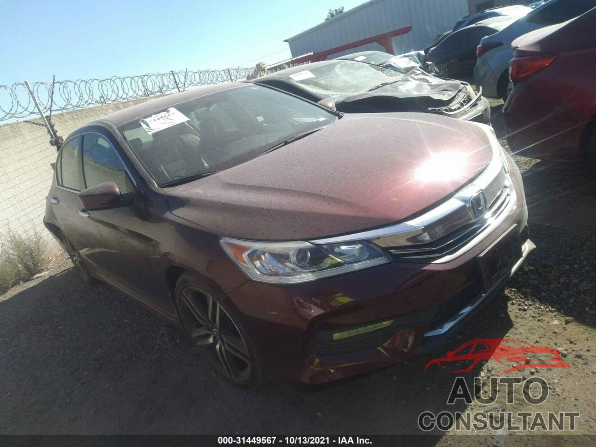 HONDA ACCORD SEDAN 2016 - 1HGCR2F57GA118571