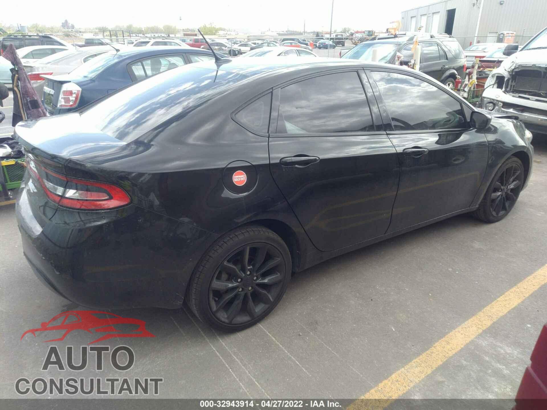 DODGE DART 2016 - 1C3CDFFA9GD821237