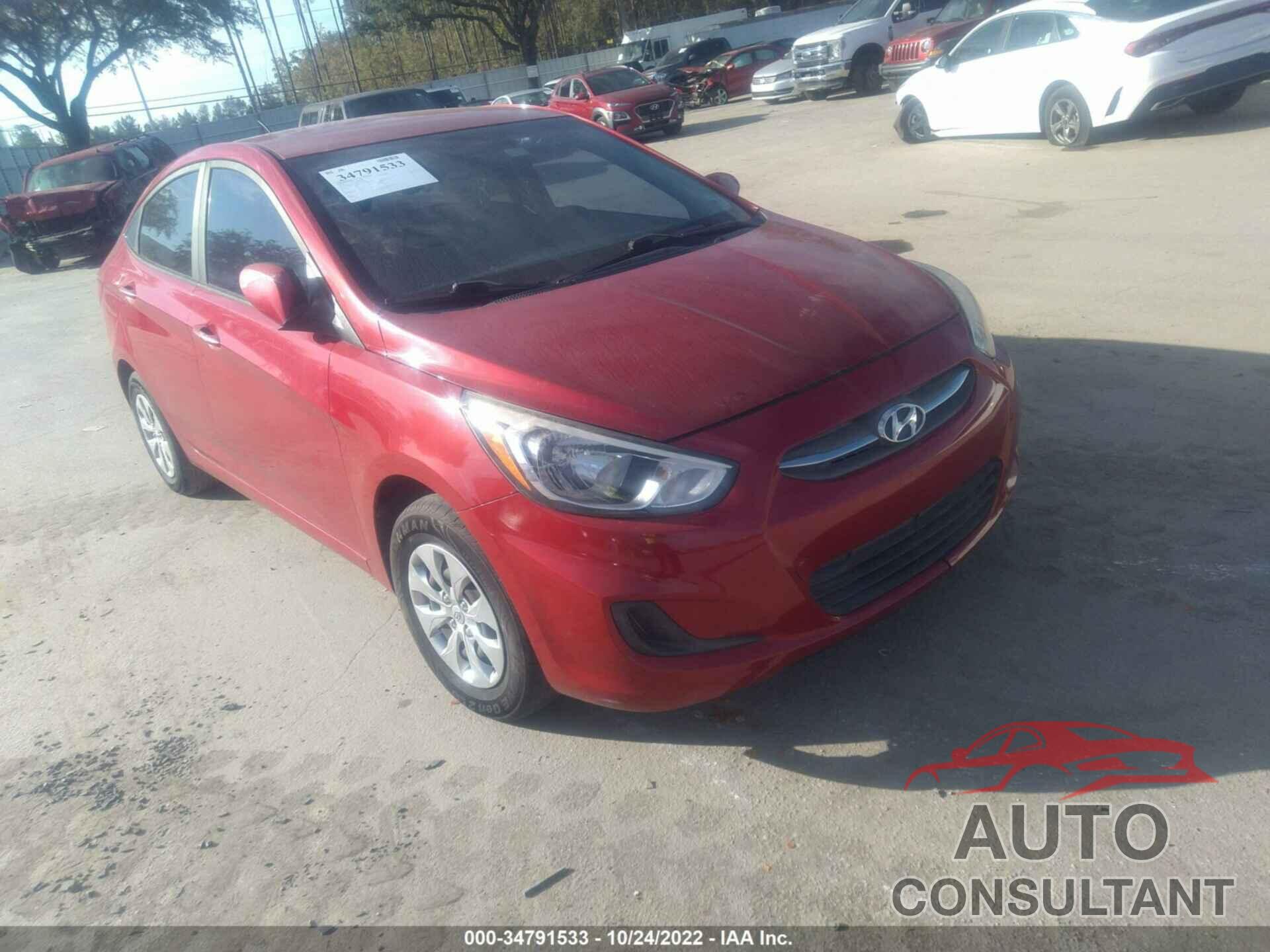 HYUNDAI ACCENT 2016 - KMHCT4AE6GU085088