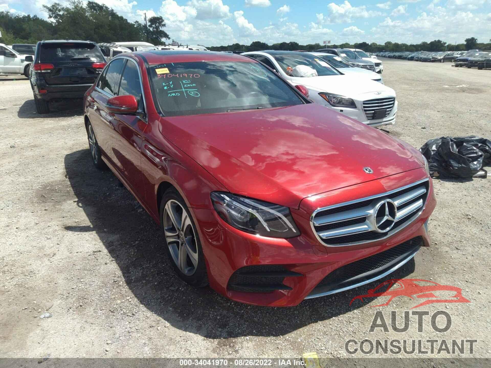 MERCEDES-BENZ E-CLASS 2019 - WDDZF4JB3KA636735