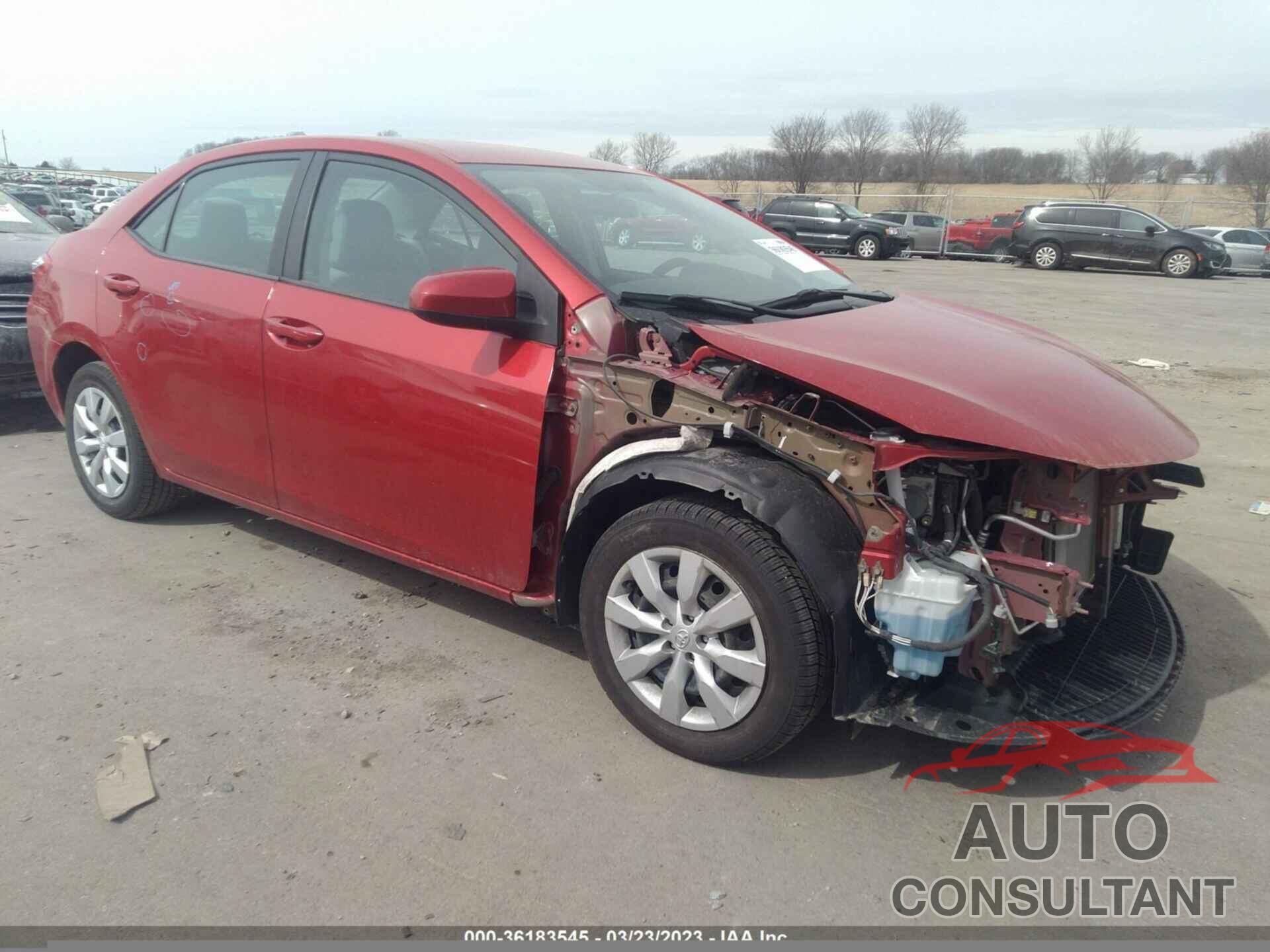 TOYOTA COROLLA 2015 - 5YFBURHE7FP357367
