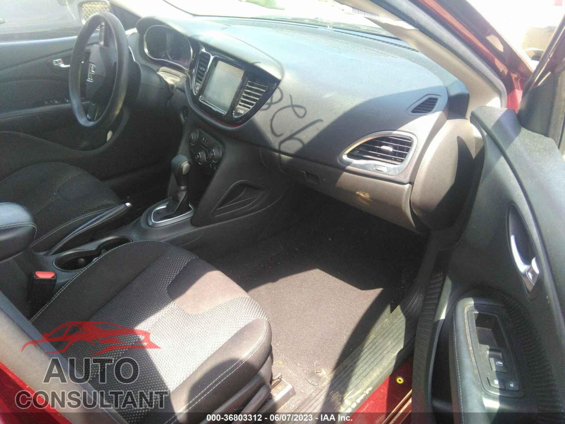 DODGE DART 2015 - 1C3CDFBB3FD307445
