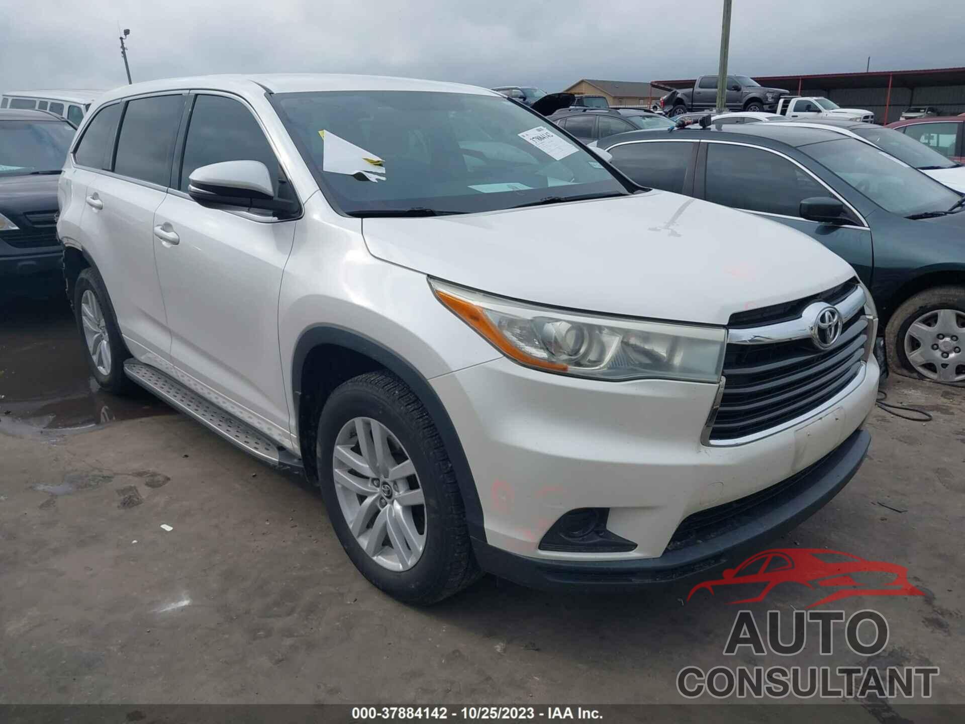 TOYOTA HIGHLANDER 2016 - 5TDZARFH5GS020676