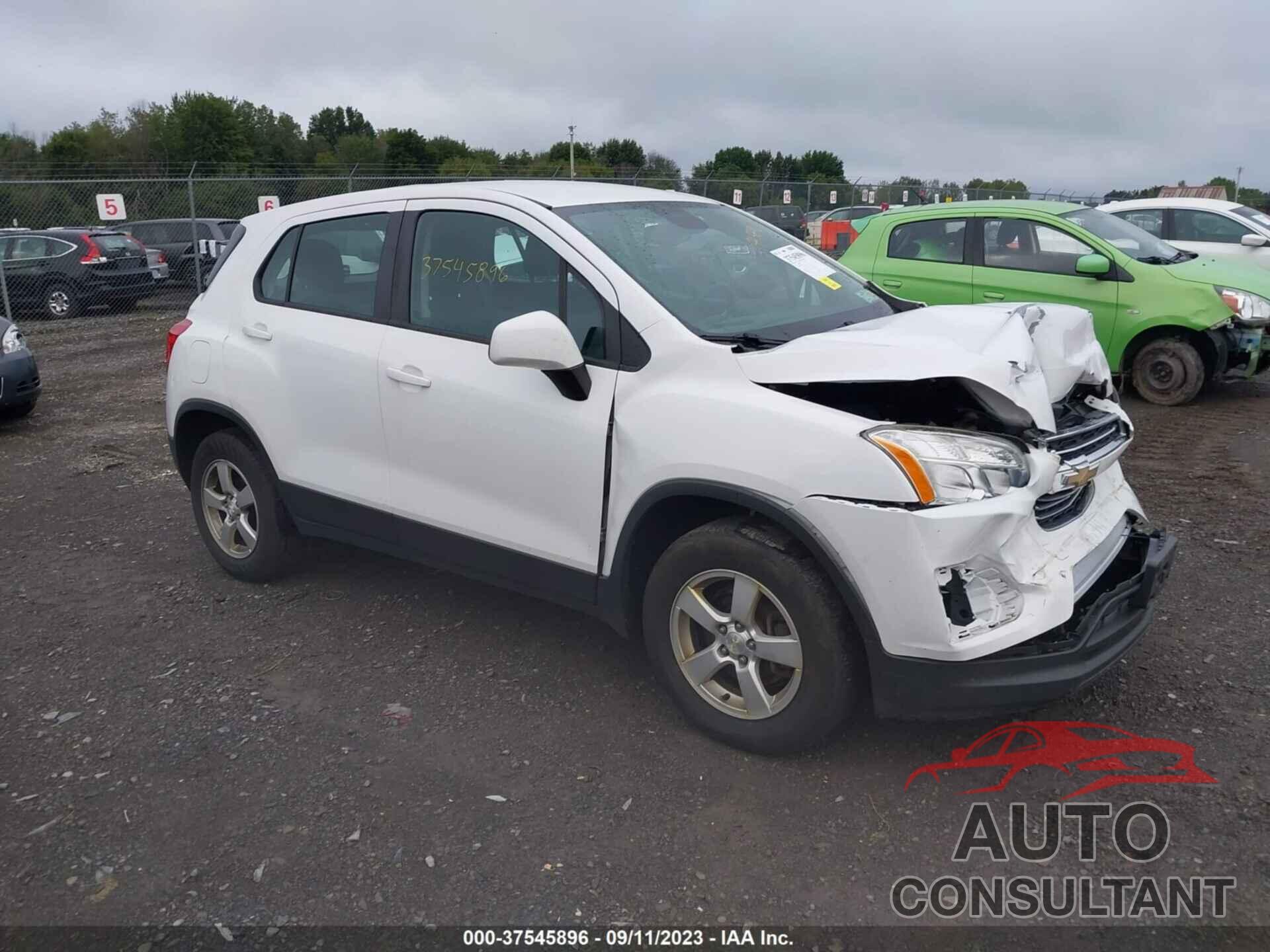 CHEVROLET TRAX 2016 - 3GNCJNSB8GL264710