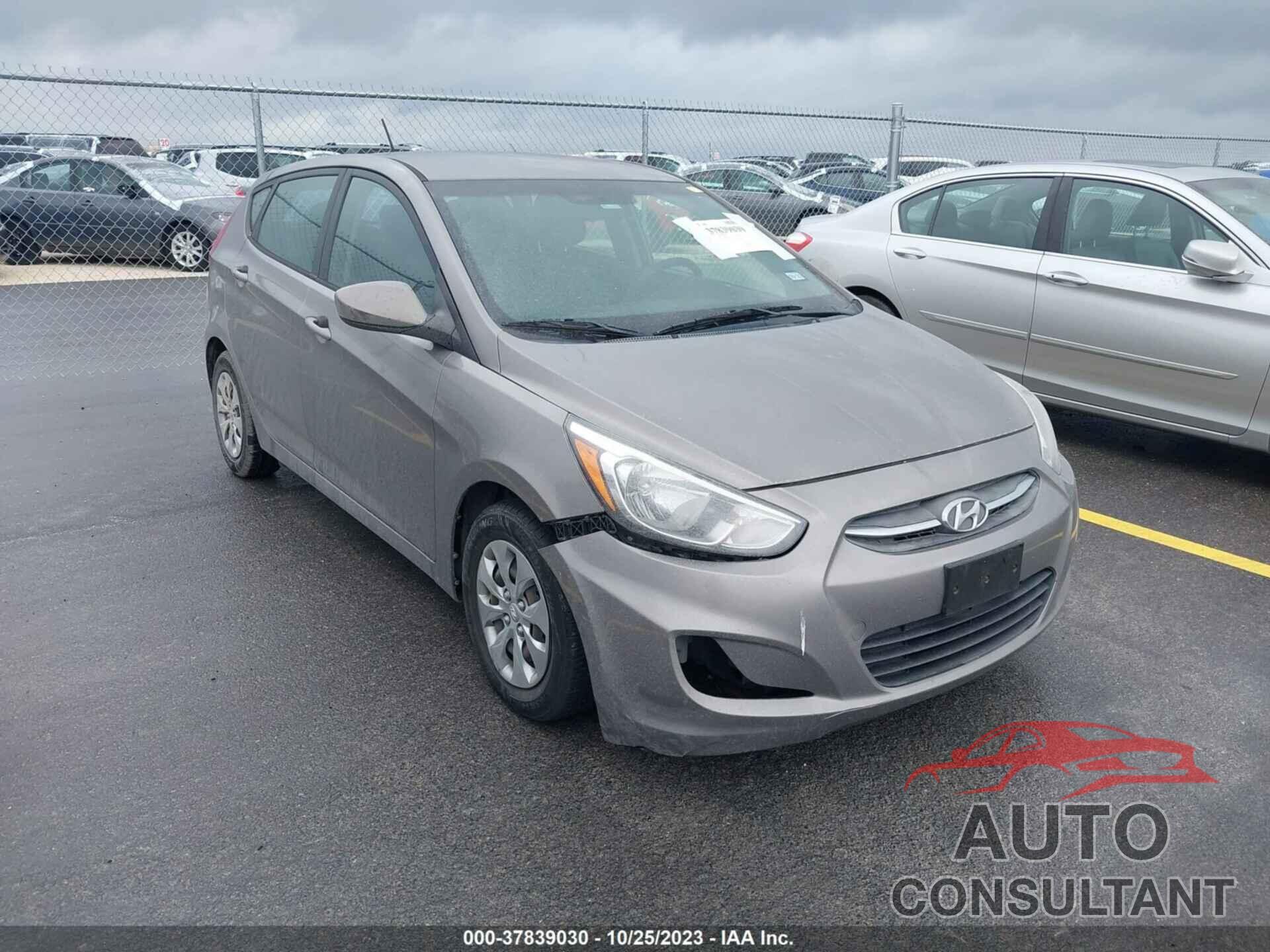 HYUNDAI ACCENT 2017 - KMHCT5AE8HU356529