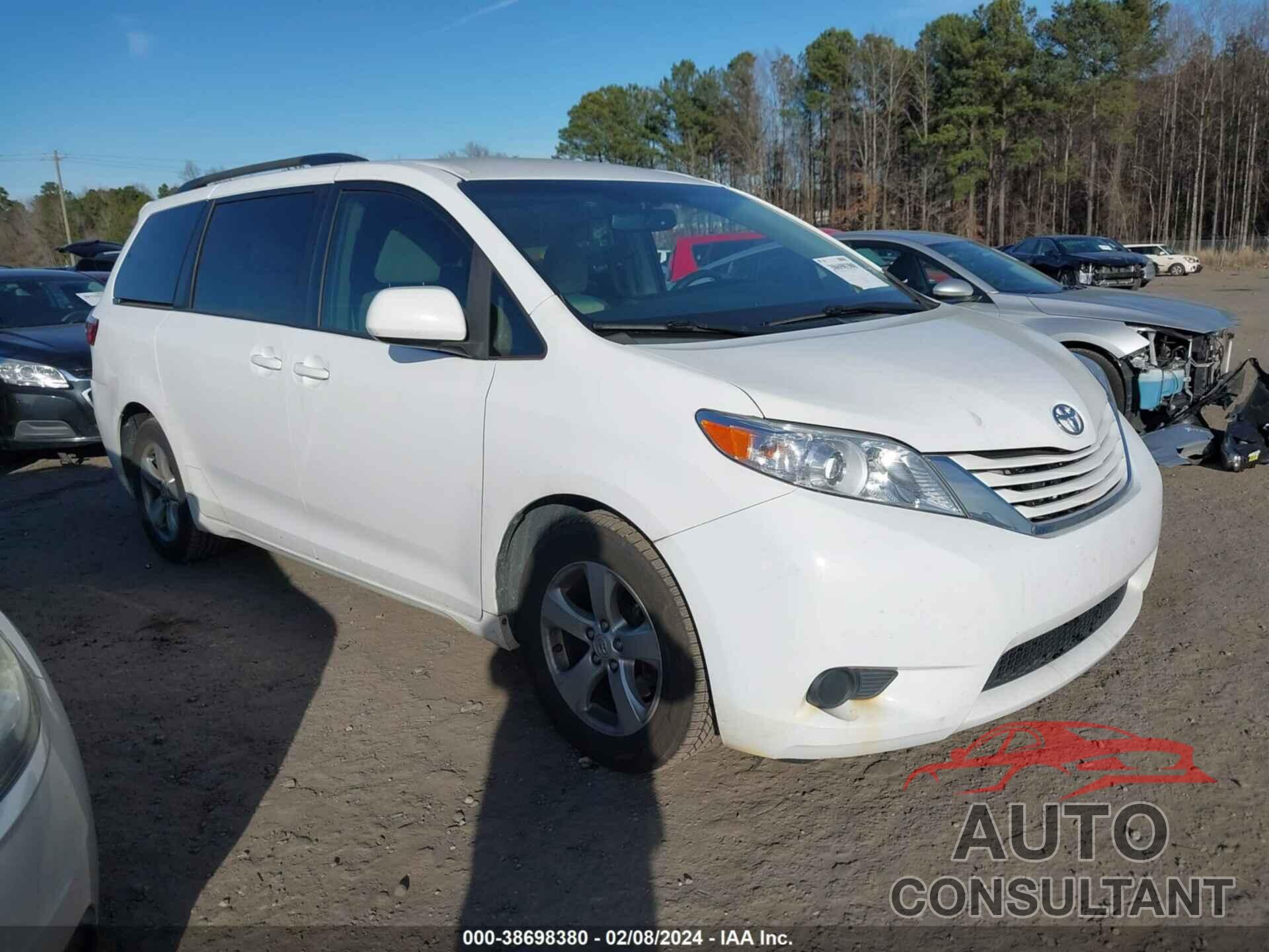 TOYOTA SIENNA 2016 - 5TDKK3DC8GS725328