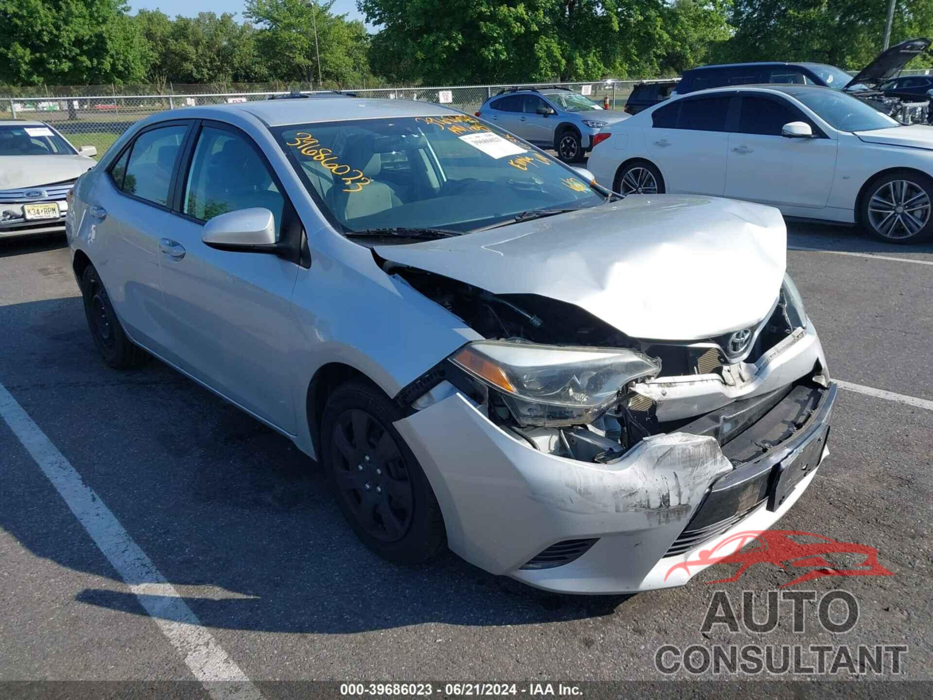 TOYOTA COROLLA 2016 - 2T1BURHE9GC563663