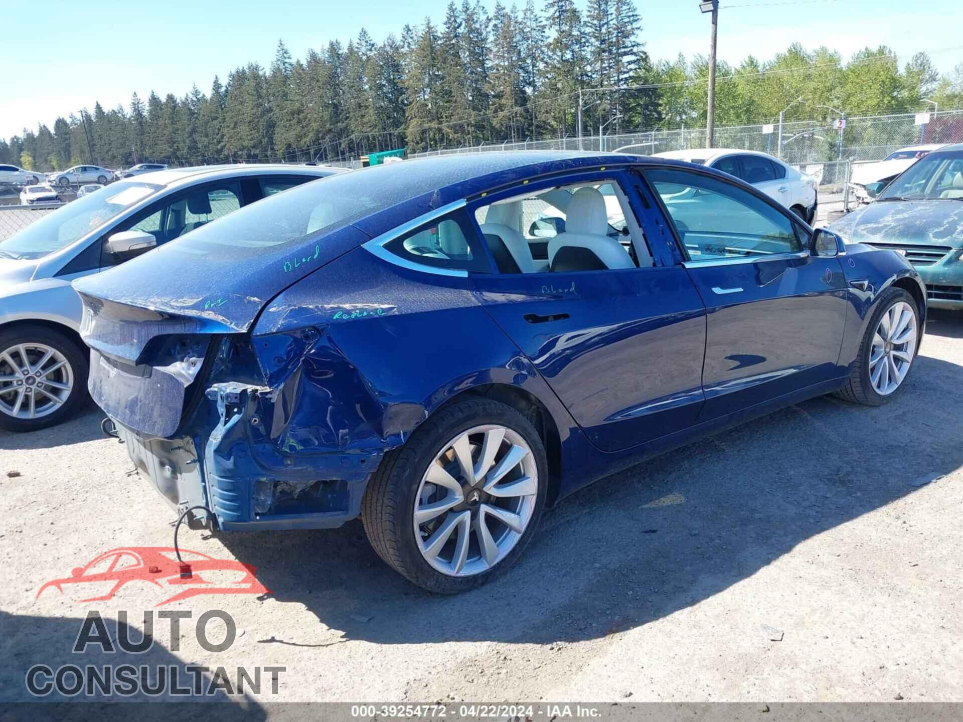 TESLA MODEL 3 2019 - 5YJ3E1EA3KF417879