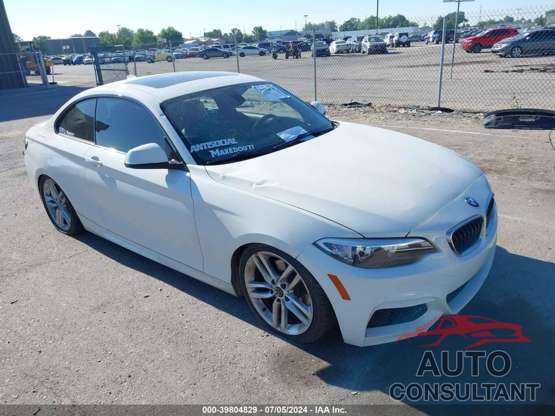 BMW 228I 2016 - WBA1F5C53GV343757