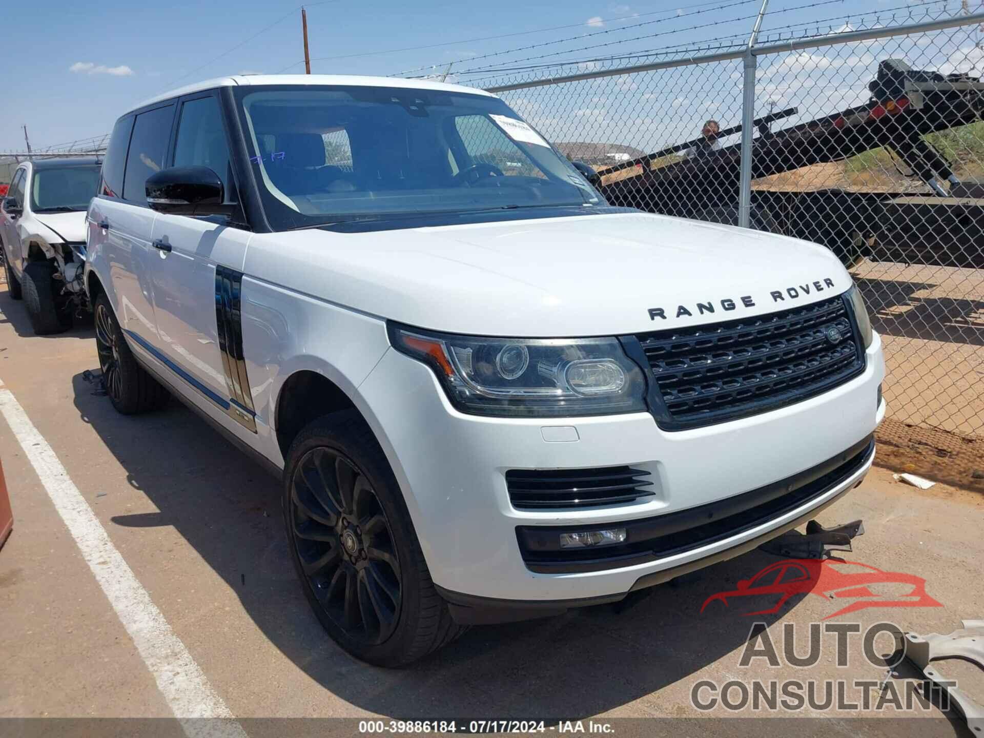 LAND ROVER RANGE ROVER 2017 - SALGS5FE4HA373288