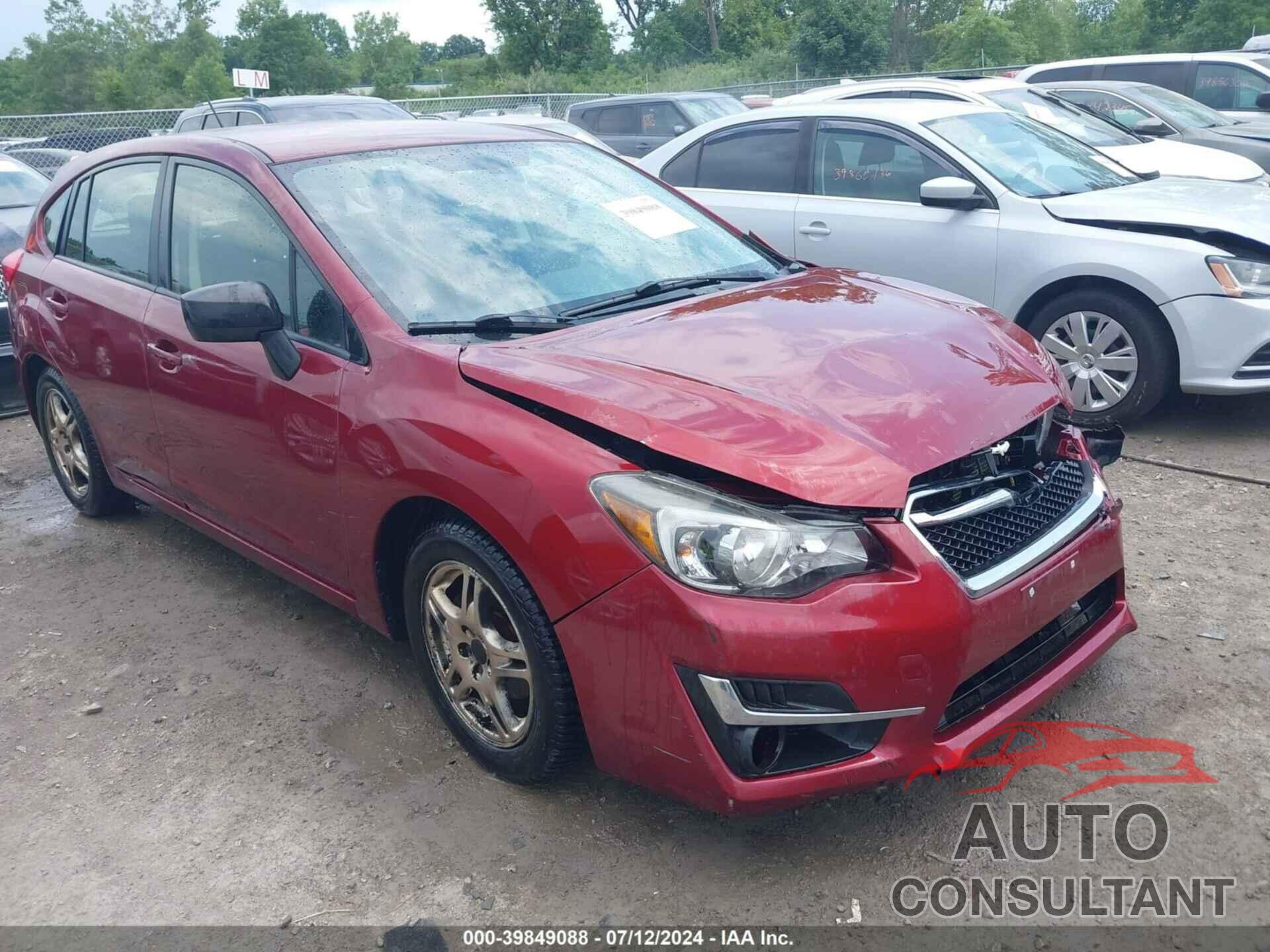 SUBARU IMPREZA 2016 - JF1GPAA64G8292675