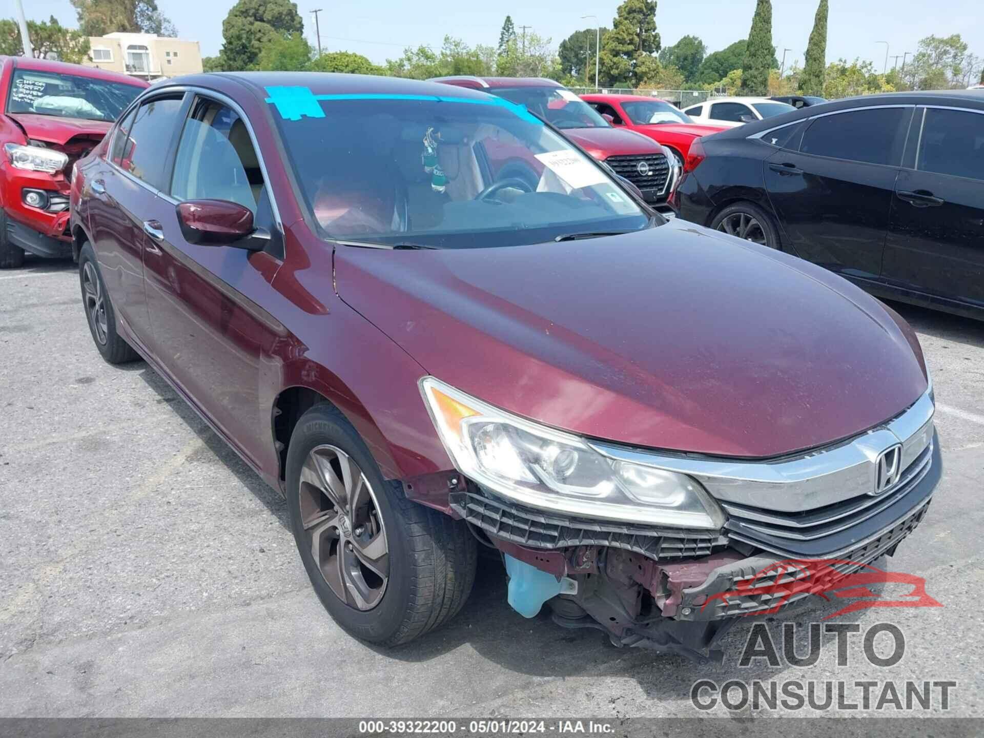 HONDA ACCORD 2016 - 1HGCR2F38GA155501